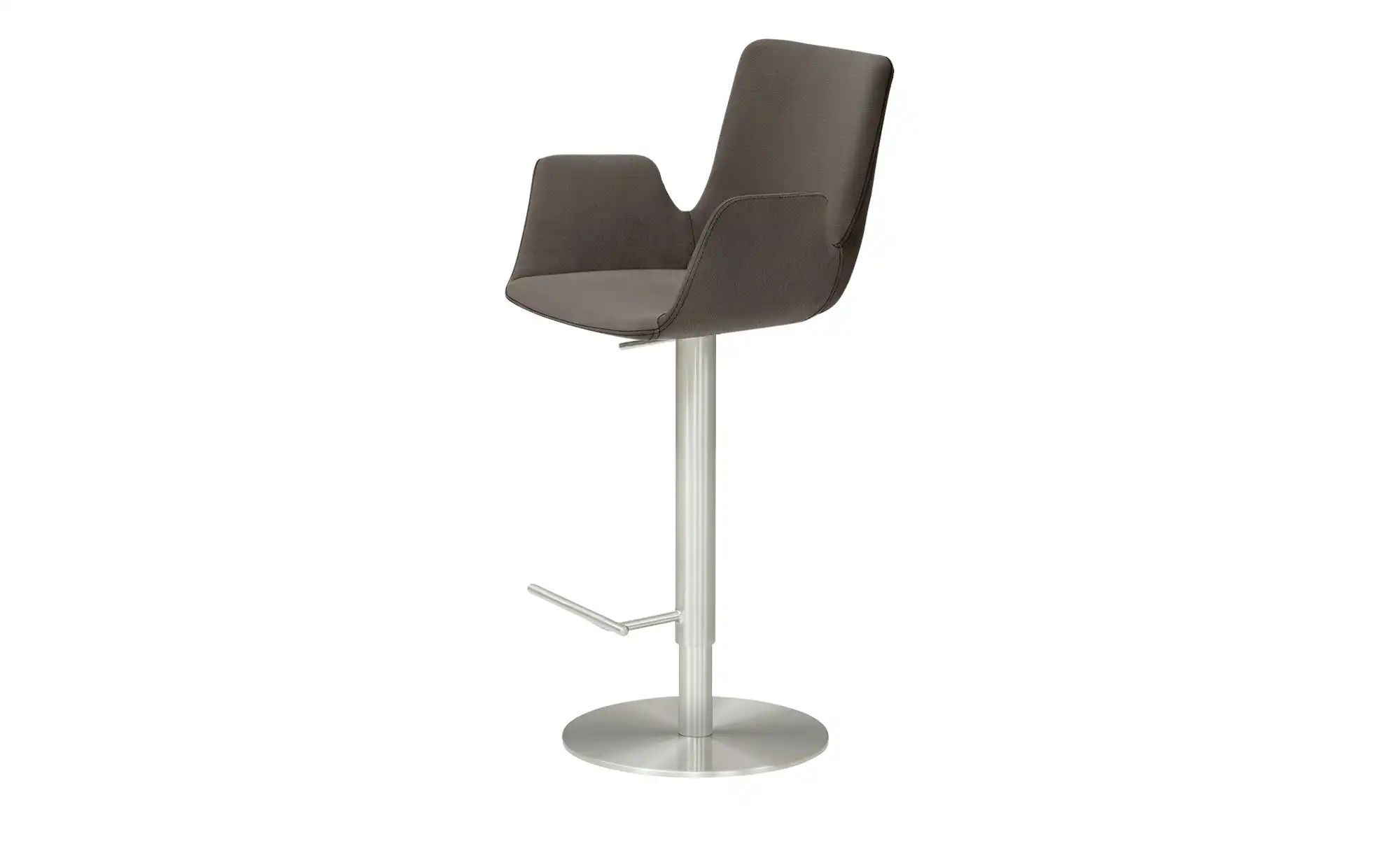 Barhocker  MyHelios ¦ braun ¦ Maße (cm): B: 52 T: 35 Polstermöbel > Hocker günstig online kaufen