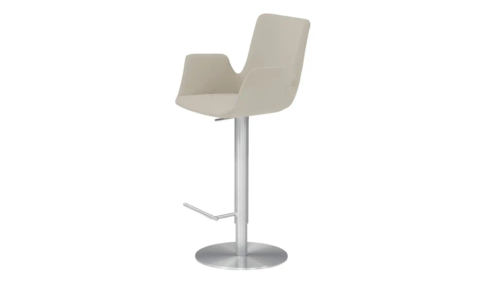 Barhocker  MyHelios ¦ beige ¦ Maße (cm): B: 52 T: 35 Polstermöbel > Hocker günstig online kaufen