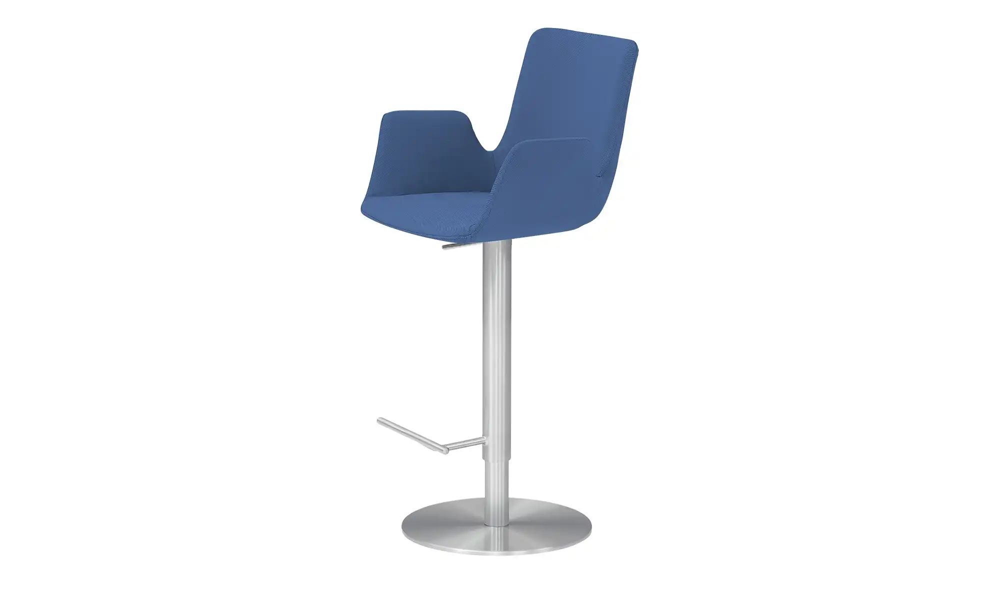 Barhocker  MyHelios ¦ blau ¦ Maße (cm): B: 52 T: 35 Polstermöbel > Hocker > günstig online kaufen