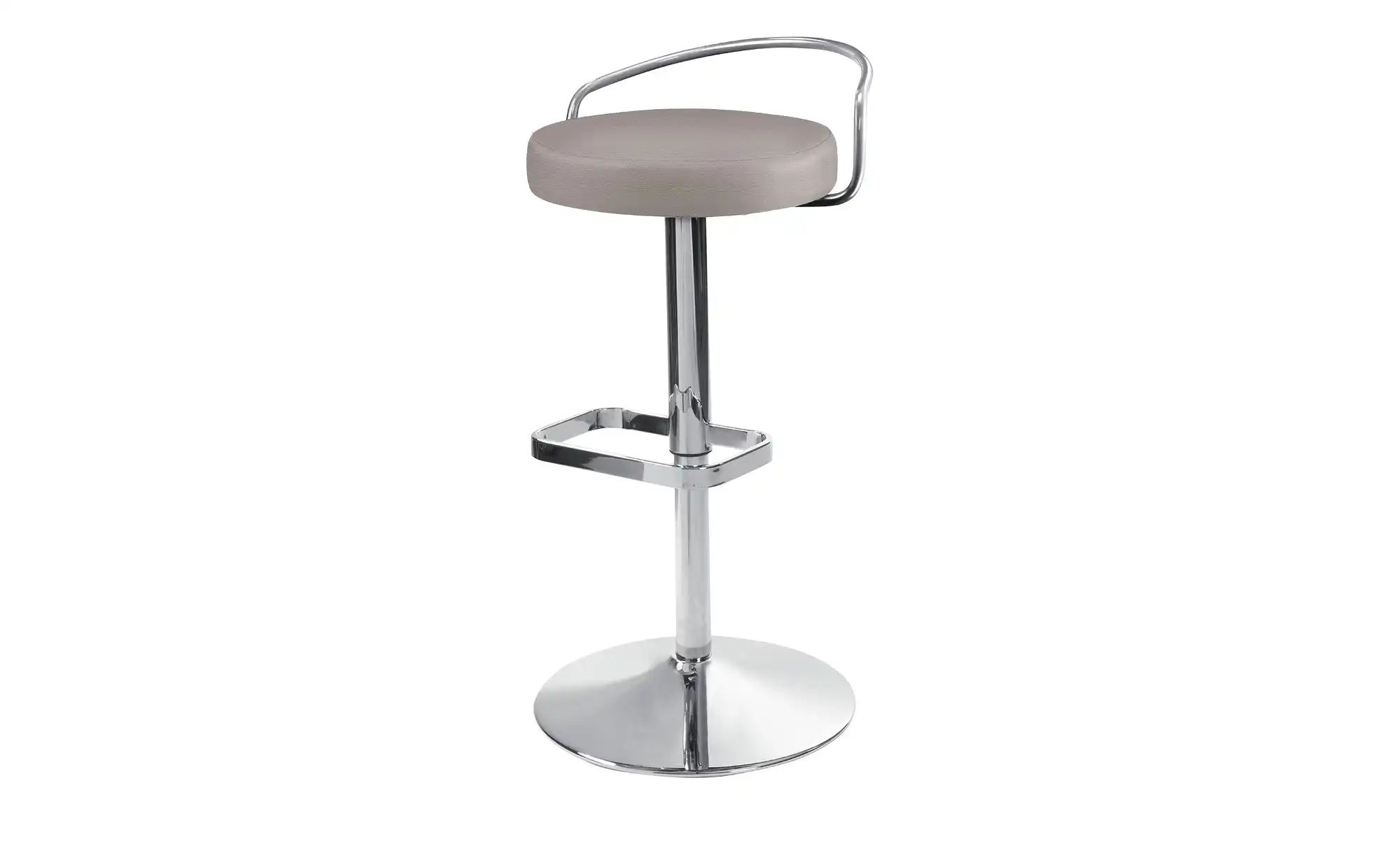 Barhocker mit Rückenbügel Leder MyDivo ¦ braun ¦ Maße (cm): B: 44 T: 46.0 Hocker > Barhocker - Höffner
