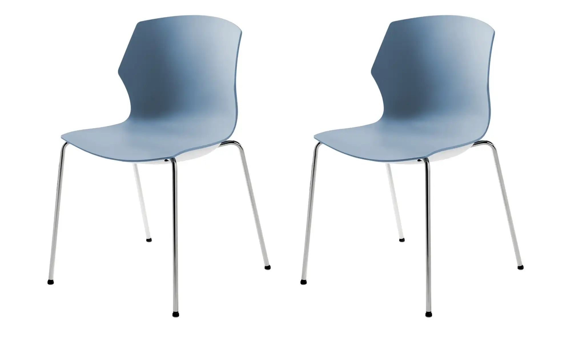 Stapelstuhl  2er Set MyPrimo ¦ blau ¦ Maße (cm): B: 51 H: 80,5 T: 53.0 Stüh günstig online kaufen