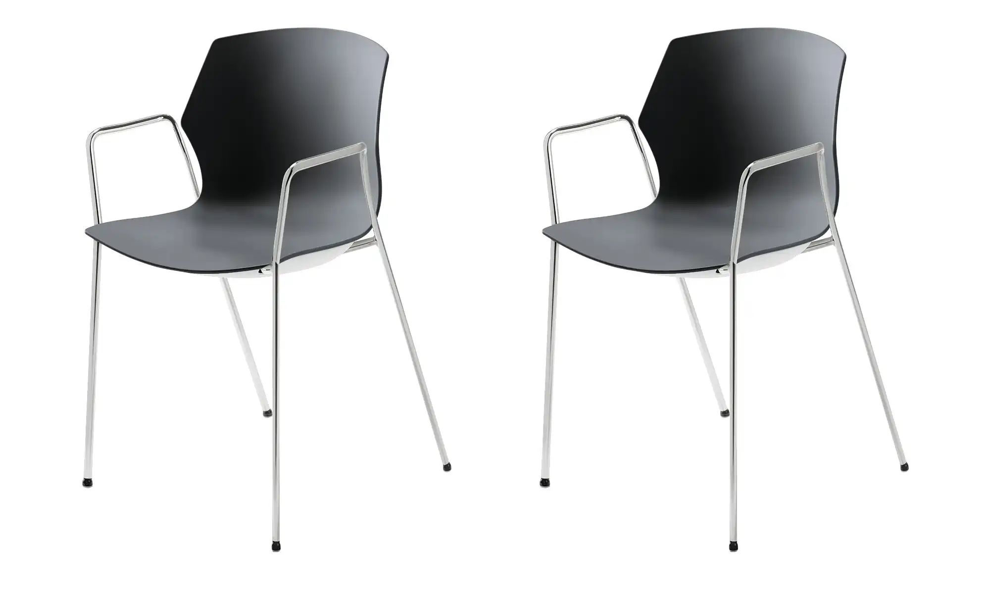 Stapelstuhl  2er Set MyPrimo ¦ grau ¦ Maße (cm): B: 55 H: 80,5 T: 53.0 Stüh günstig online kaufen