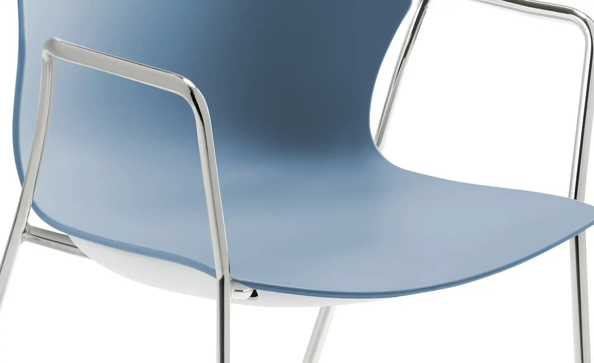 Stapelstuhl  2er Set MyPrimo ¦ blau ¦ Maße (cm): B: 55 H: 80,5 T: 53.0 Stüh günstig online kaufen