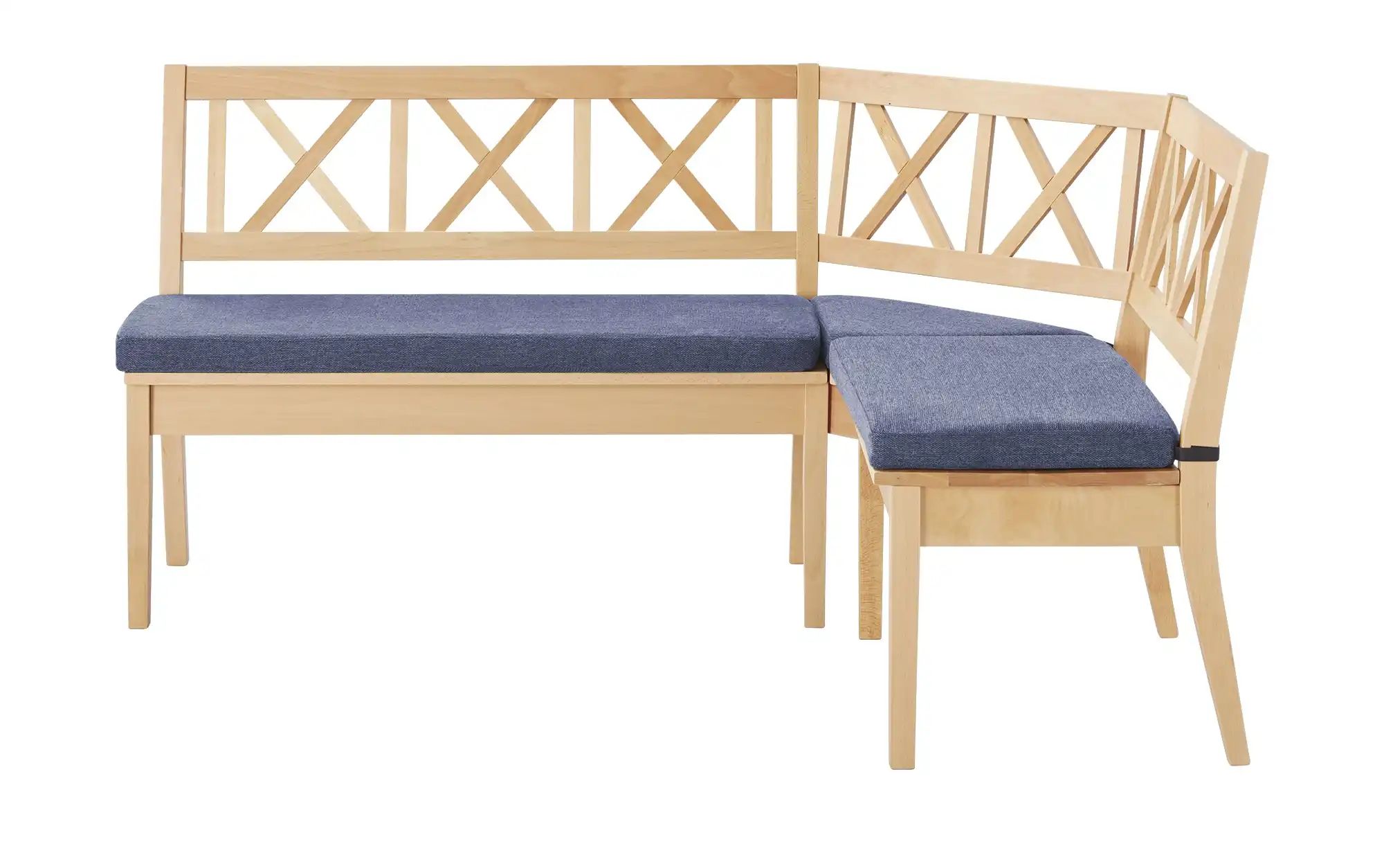 Woodford Eckbank massiv Olivia ¦ blau ¦ Maße (cm): H: 90 Bänke > Eckbänke - günstig online kaufen