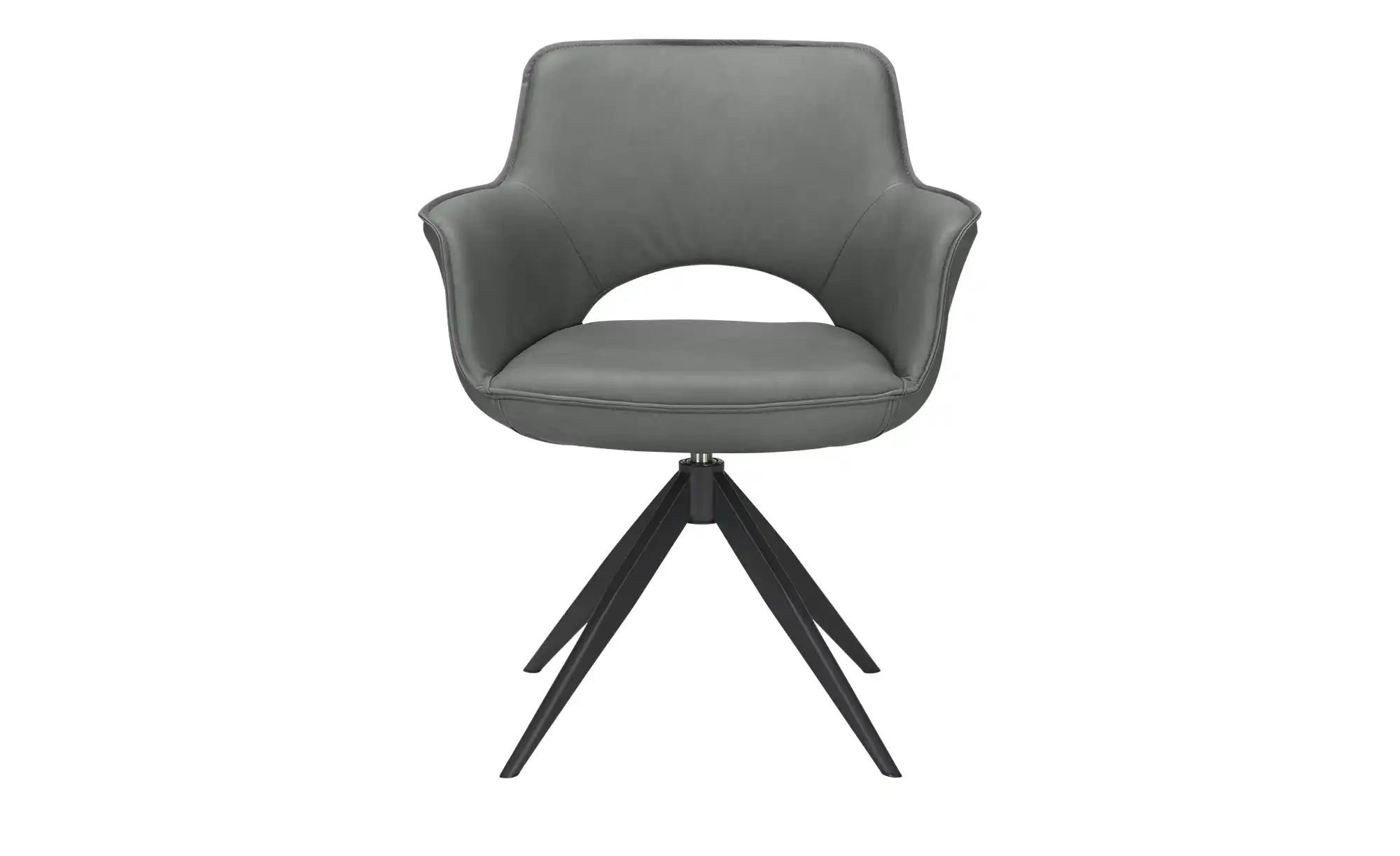 Thumbnail - Armlehnstuhl mit Lederbezug Chester ¦ gelb ¦ Maße (cm): B: 69 H: 83 T: 59.0 Stühle > Esszimmerstühle > Esszimmerstühle m...