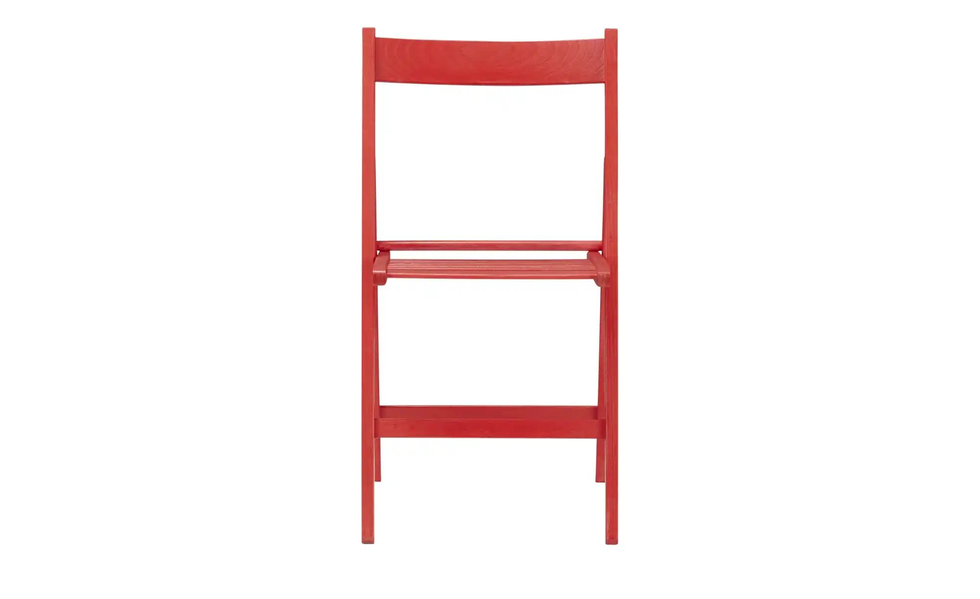 Klappstuhl Aus massivem Holz Sven ¦ rot ¦ Maße (cm): B: 45 H: 79 T: 50.0 St günstig online kaufen
