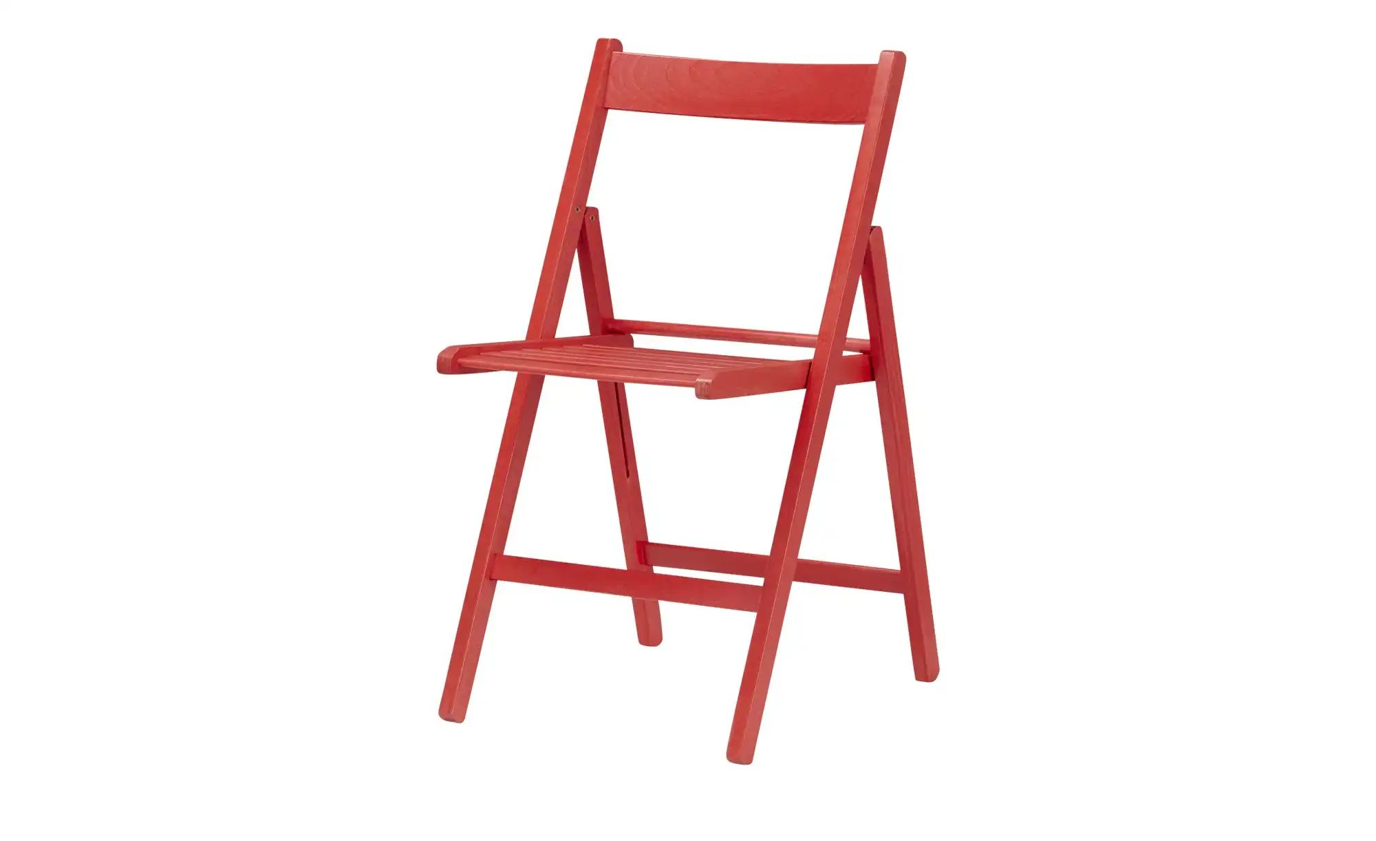 Klappstuhl Aus massivem Holz Sven ¦ rot ¦ Maße (cm): B: 45 H: 79 T: 50.0 St günstig online kaufen