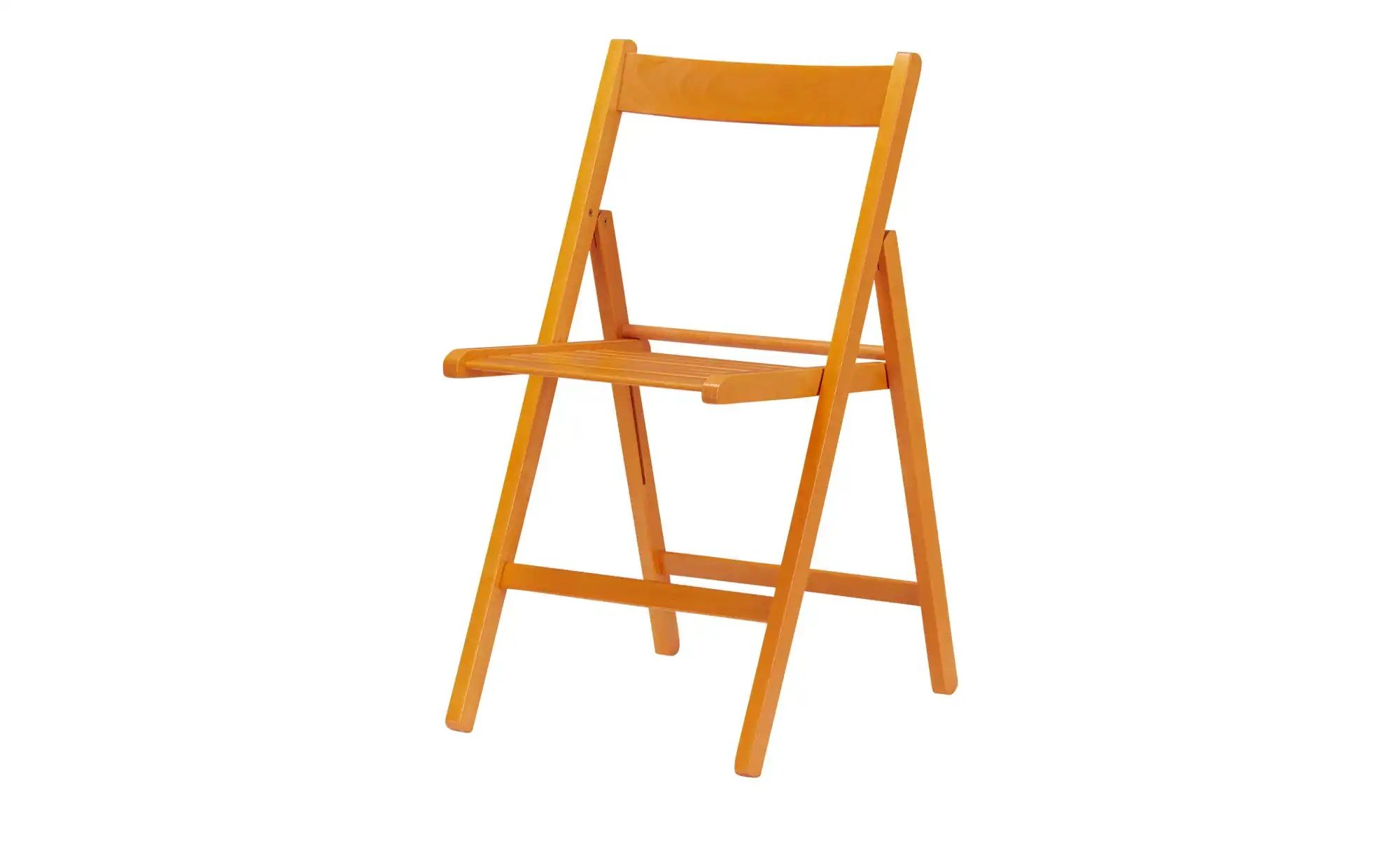Klappstuhl Aus massivem Holz Sven ¦ orange ¦ Maße (cm): B: 45 H: 79 T: 50.0 günstig online kaufen
