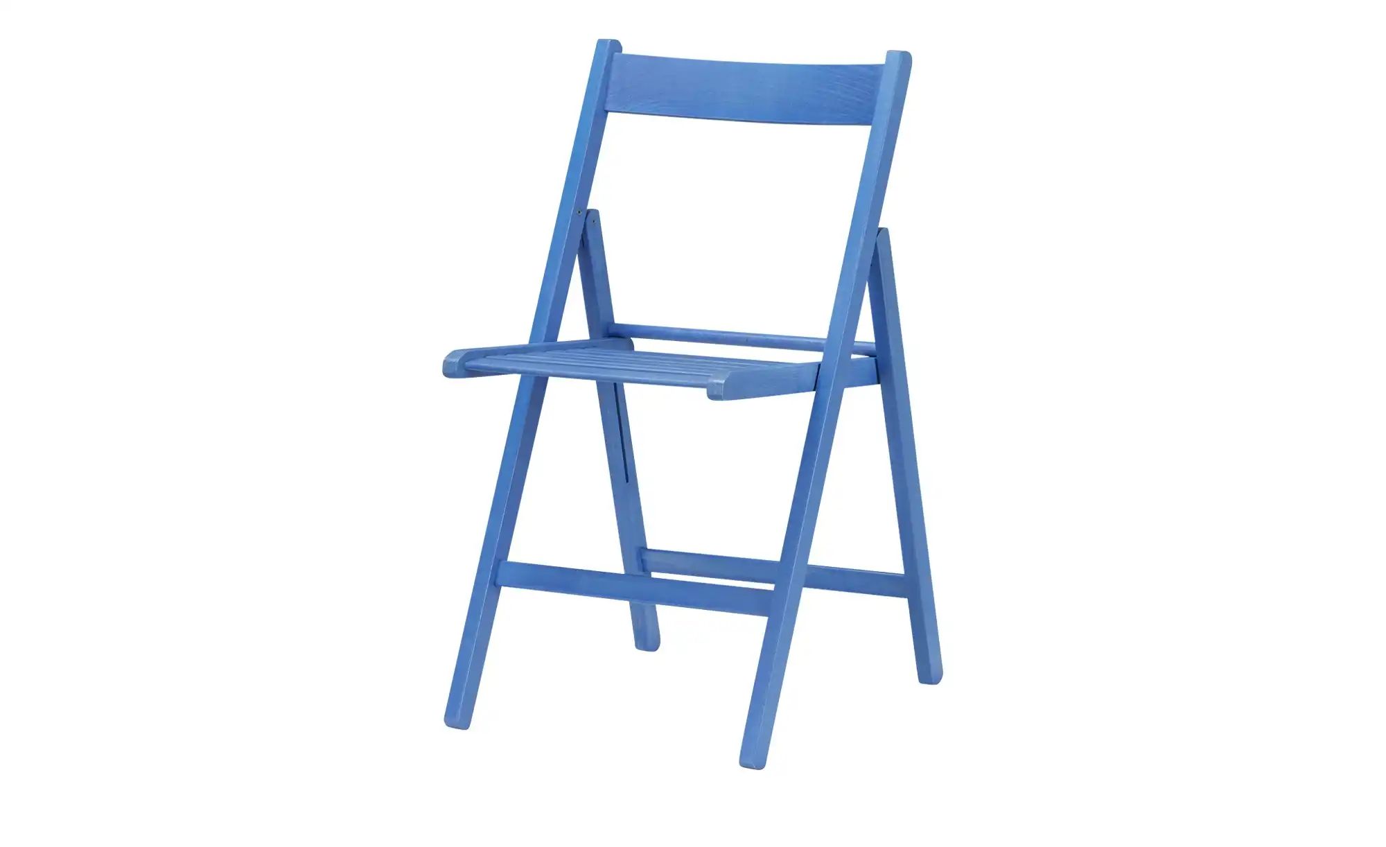 Klappstuhl Aus massivem Holz Sven ¦ blau ¦ Maße (cm): B: 45 H: 79 T: 50.0 S günstig online kaufen