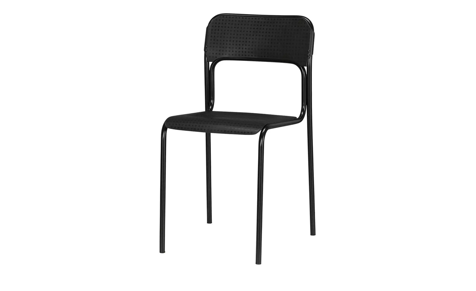 Stapelstuhl  Michel ¦ schwarz ¦ Maße (cm): B: 43 H: 81 T: 45.0 Stühle > Küc günstig online kaufen