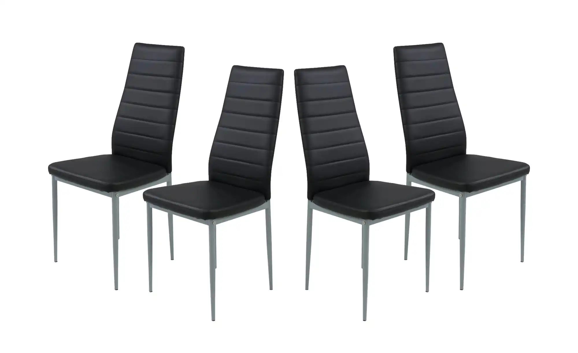 Polsterstuhl 4er-Set  Walton ¦ schwarz ¦ Maße (cm): B: 44 H: 98 Stühle > Es günstig online kaufen