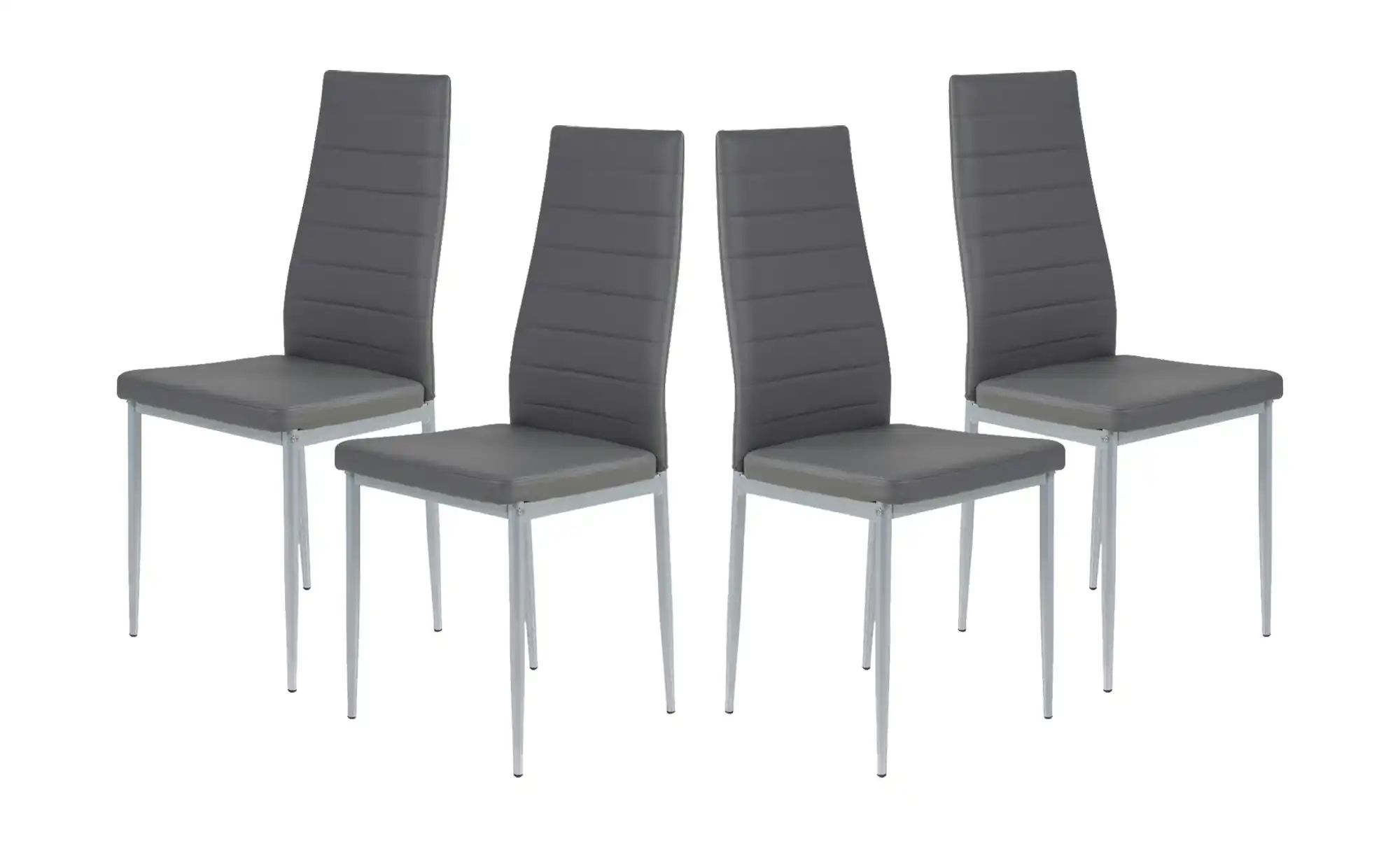 Polsterstuhl 4er-Set  Walton ¦ grau ¦ Maße (cm): B: 44 H: 98 Stühle > Esszi günstig online kaufen