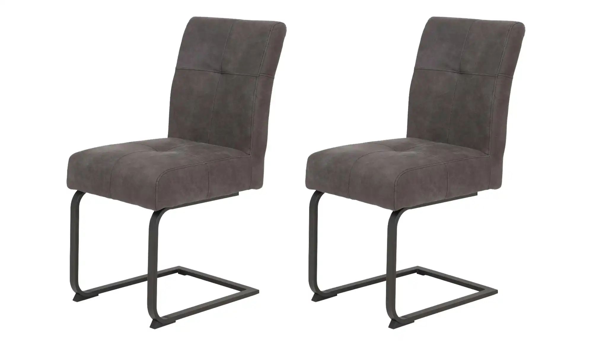 Polsterschwingstuhl 2er-Set  Jordan ¦ grau ¦ Maße (cm): B: 65 H: 91 Stühle günstig online kaufen