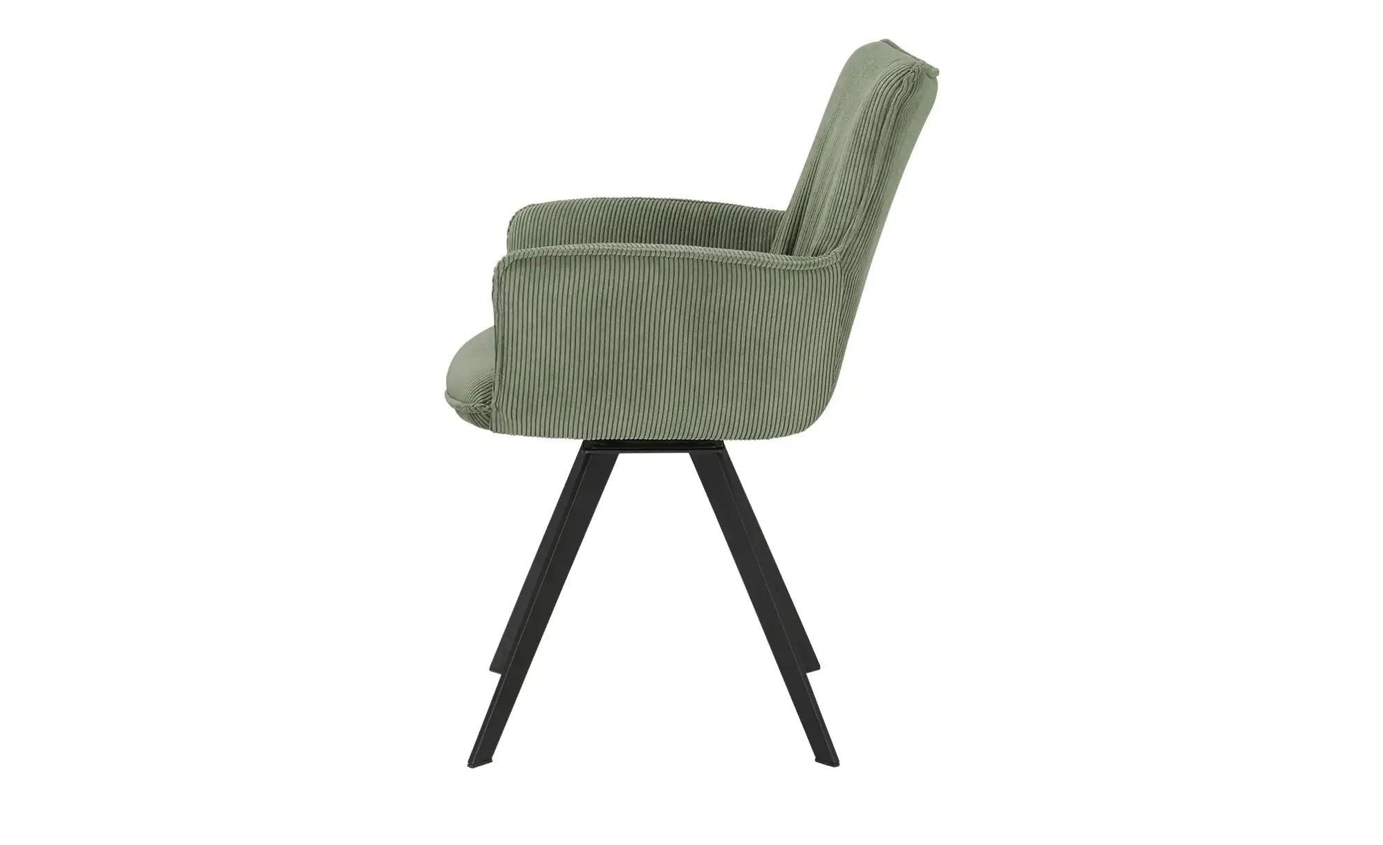 Thumbnail - Wohnwert Armlehnstuhl Stella ¦ grün ¦ Maße (cm): B: 61 H: 87 T: 62.0 Stühle > Esszimmerstühle > Esszimmerstühle mit Arm...