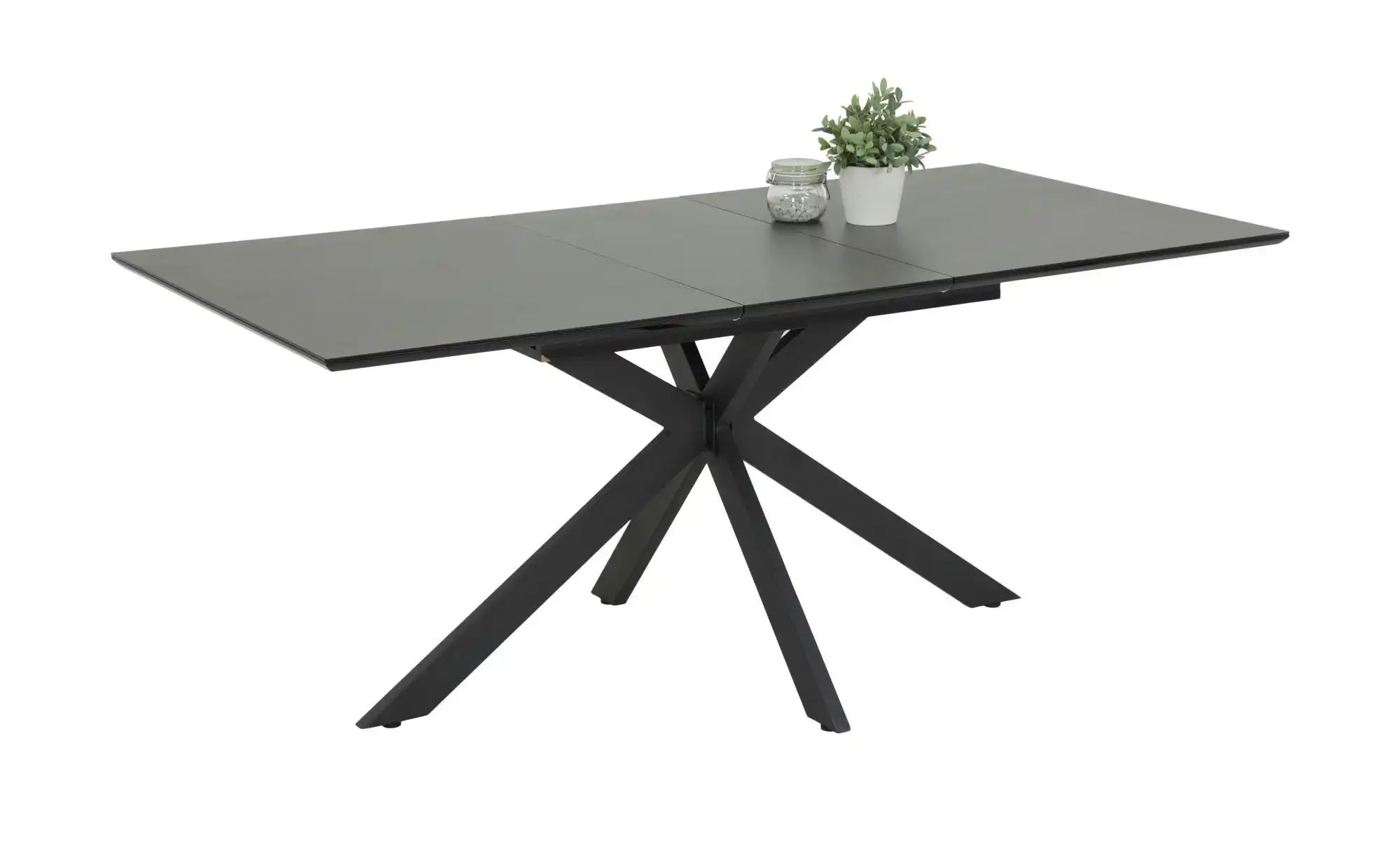 Esstisch ausziehbar Keramikoptik  ¦ schwarz ¦ Maße (cm): B: 90 H: 76 Tische günstig online kaufen