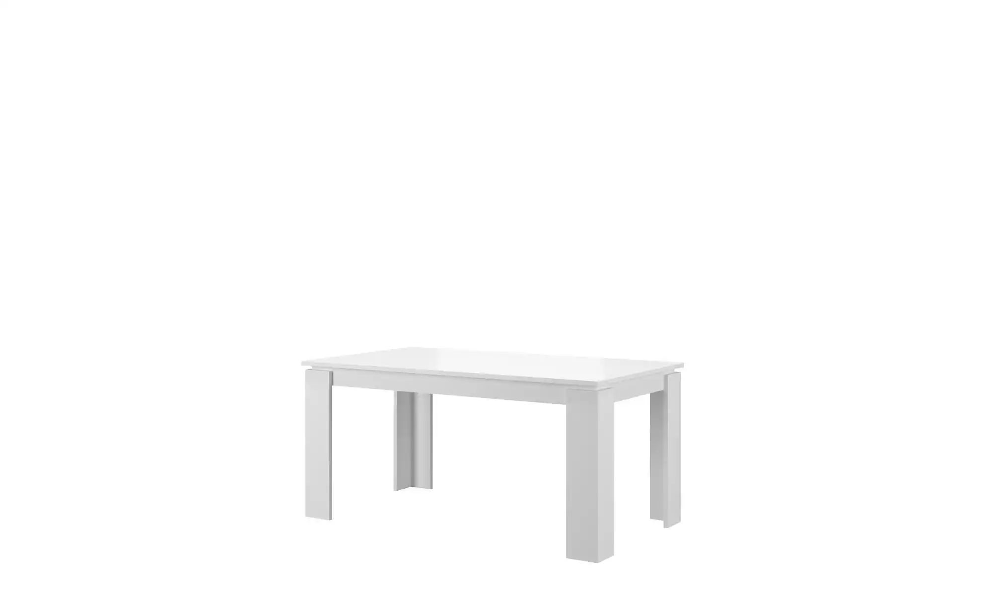 Esstisch ausziehbar   ¦ weiß ¦ Maße (cm): B: 160 H: 76 Tische > Esstische > günstig online kaufen