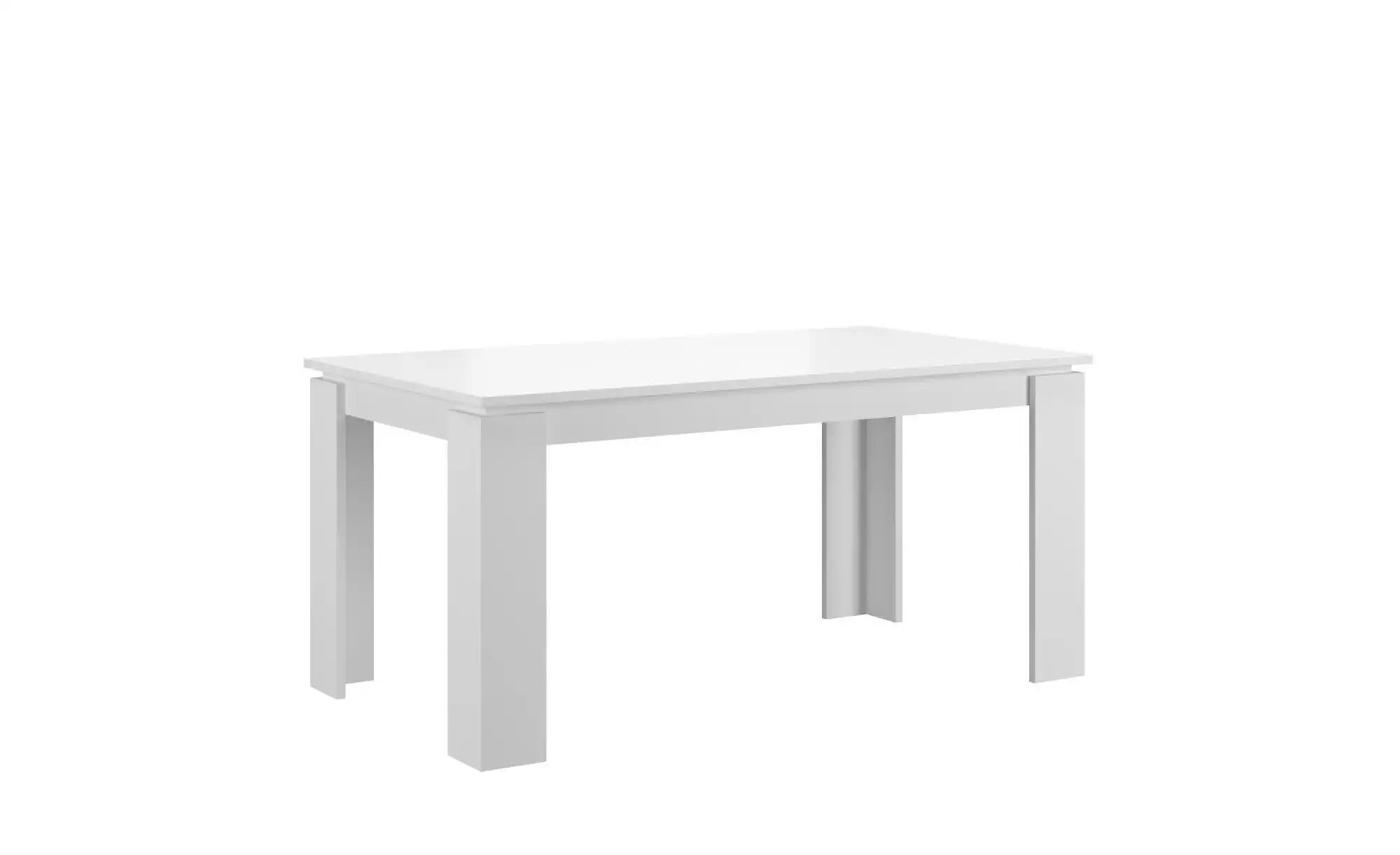 Esstisch ausziehbar   ¦ weiß ¦ Maße (cm): B: 160 H: 76 Tische > Esstische > günstig online kaufen