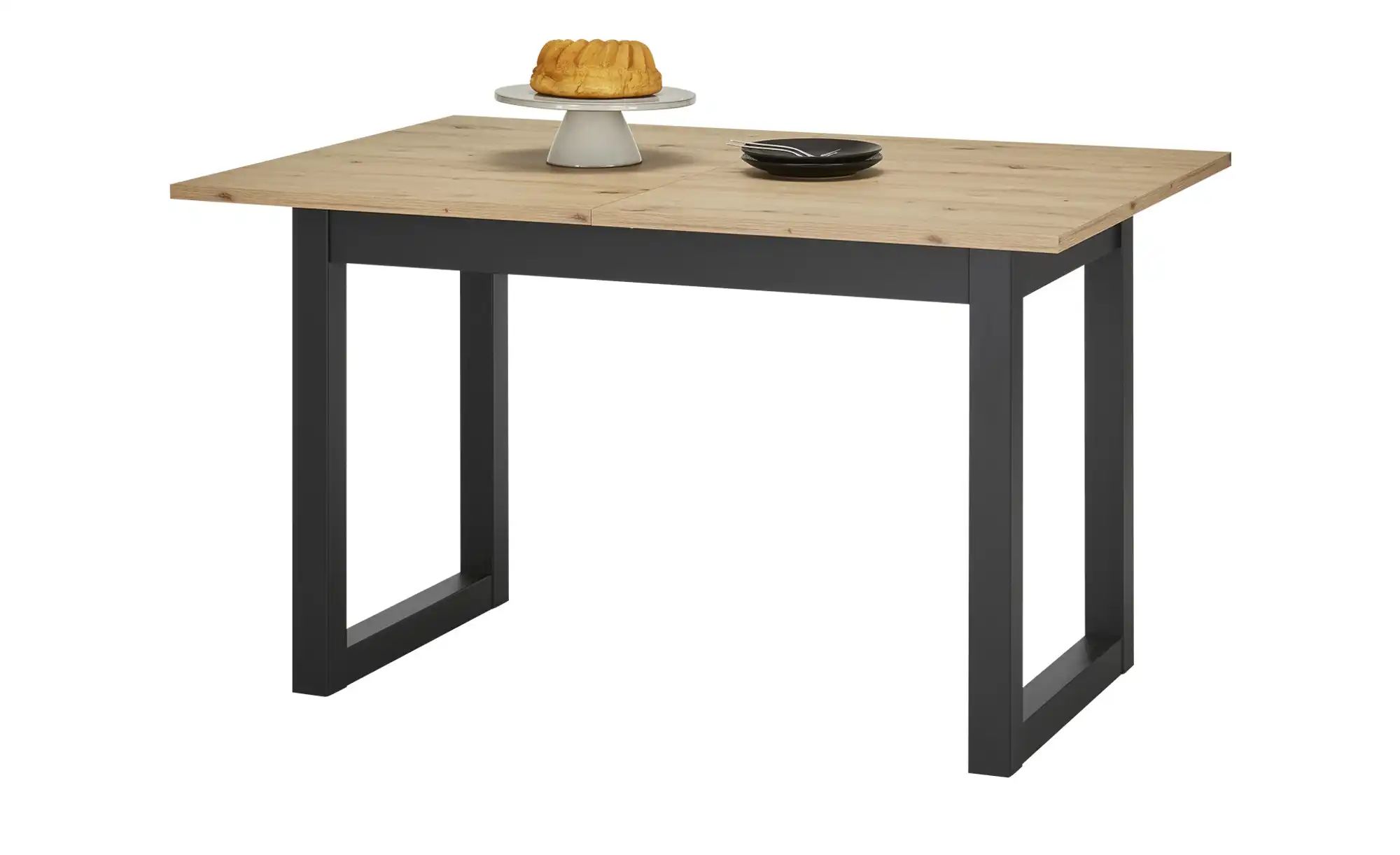 Ausziehbarer Esstisch in verschiedenen Größen Fiano ¦ grau ¦ Maße (cm): B: günstig online kaufen