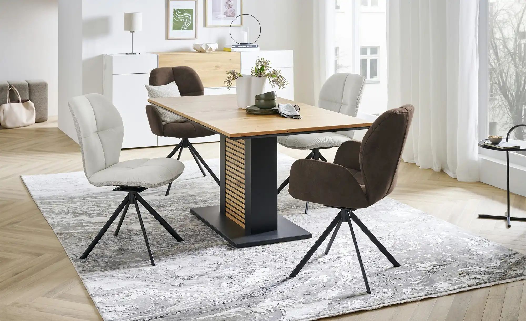 Thumbnail - Wohnwert Polsterstuhl Luisa ¦ braun ¦ Maße (cm): B: 62 H: 90 T: 60.0 Stühle > Esszimmerstühle > Esszimmerstühle mit Arm...