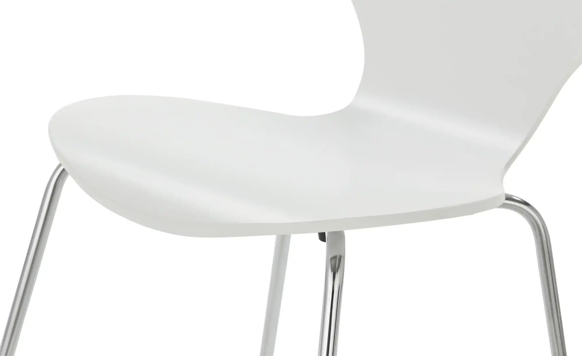 Thumbnail - Stapelstuhl Tom ¦ weiß ¦ Maße (cm): B: 50 H: 86 T: 53.5 Stühle > Esszimmerstühle > Esszimmerstühle ohne Armlehnen - Höf...