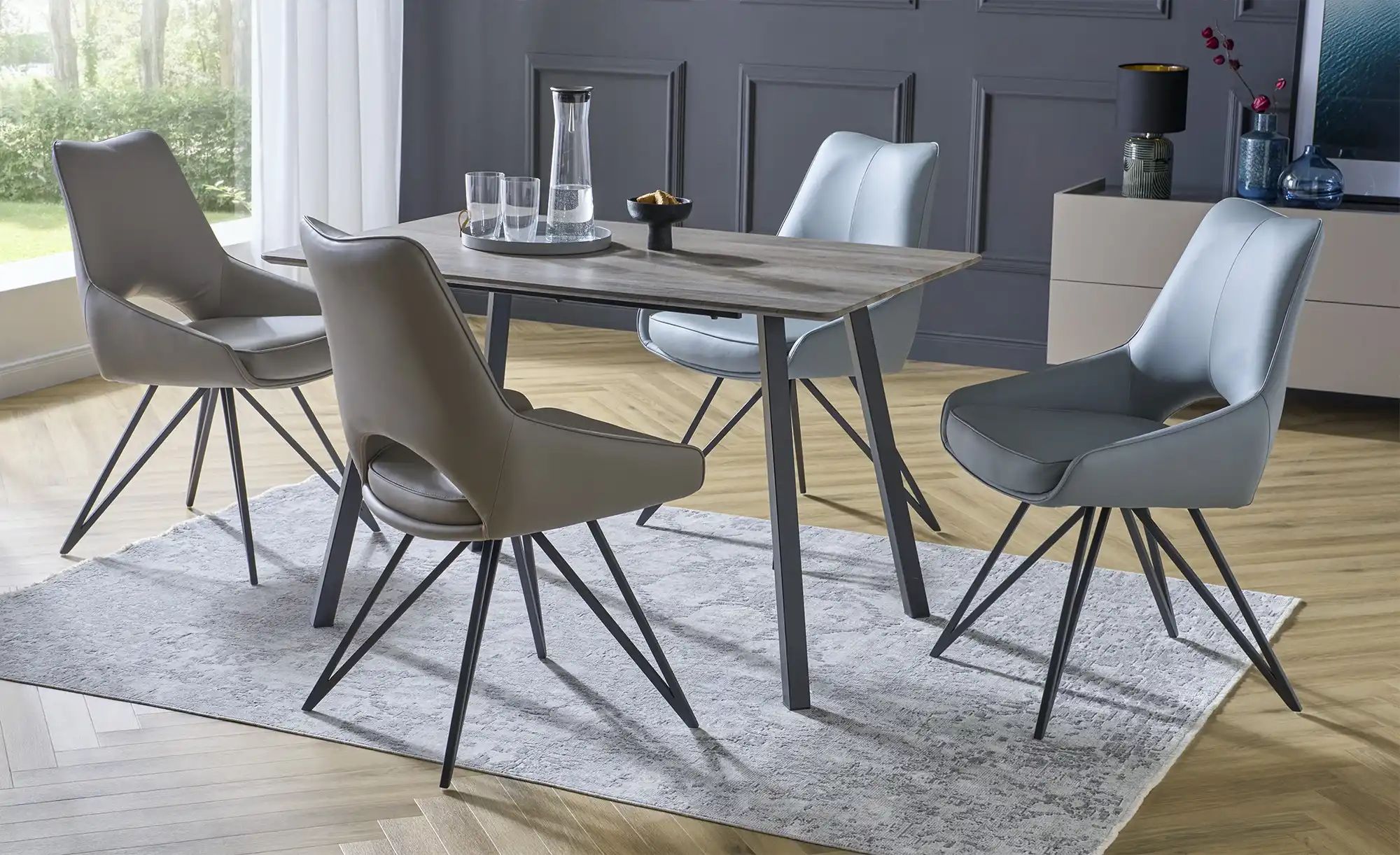 uno Esszimmerstuhl mit erhöhter Sitzkante Vineto ¦ grün ¦ Maße (cm): B: 54 günstig online kaufen