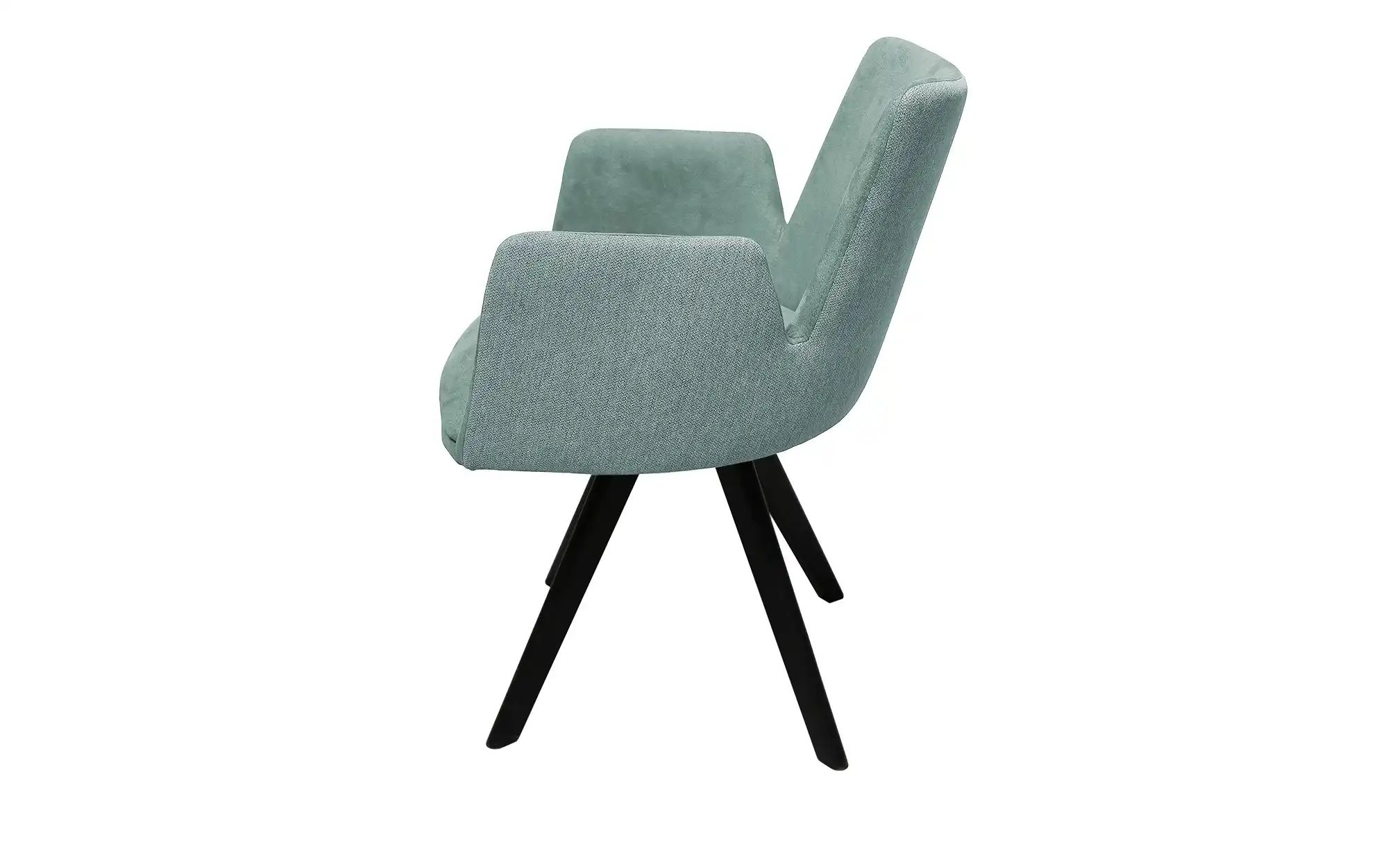 Woodford Polsterstuhl  Badin ¦ grün ¦ Maße (cm): B: 57,5 H: 82,5 T: 55.5 St günstig online kaufen