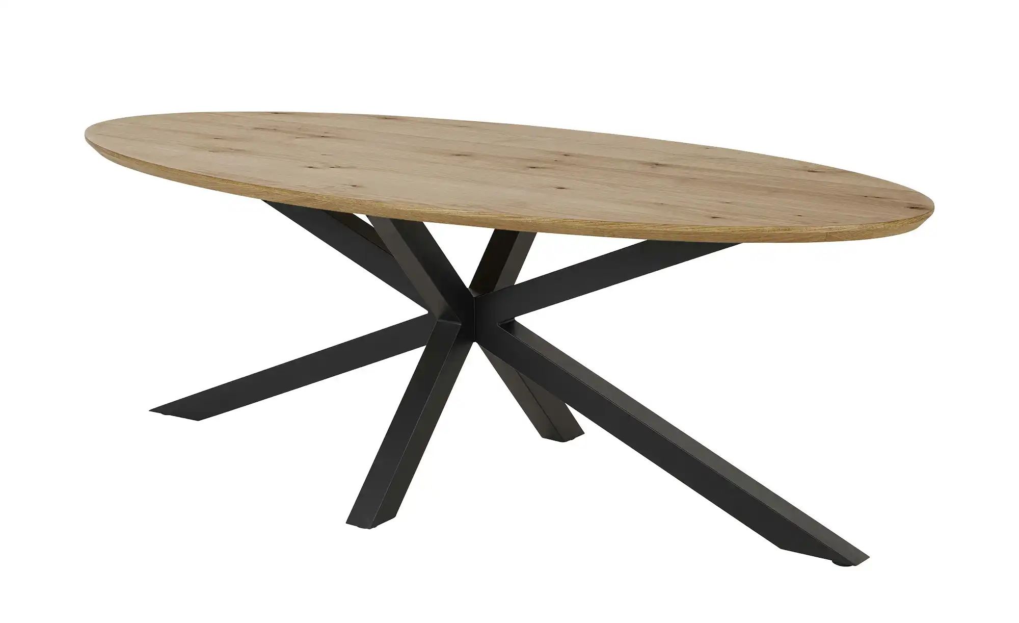 Ovaler Esstisch 220 x 100 cm Maks ¦ holzfarben ¦ Maße (cm): B: 100 H: 75,5 günstig online kaufen