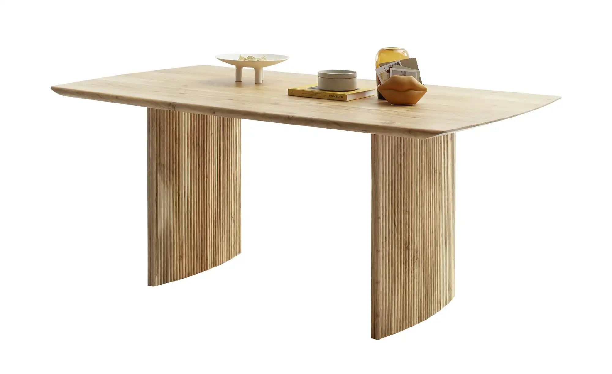 Thumbnail - Woodford Wangentisch mit Schweizer Kante Rico ¦ holzfarben ¦ Maße (cm): B: 100 H: 77 Tische > Esstische > Esstische mass...