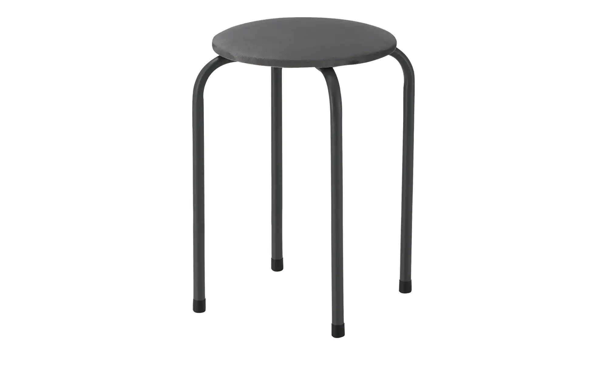 Hocker  stapelbar Giovanni ¦ grau ¦ Maße (cm): B: 30 H: 45 T: 30 Polstermöb günstig online kaufen