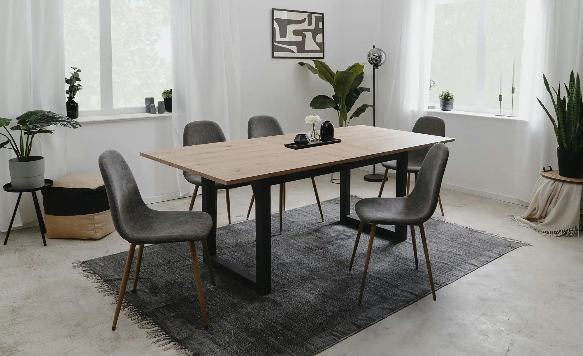 Stühle 4er-Set  Maurice ¦ grau ¦ Maße (cm): B: 43 H: 83 T: 50.0 Stühle > Kü günstig online kaufen