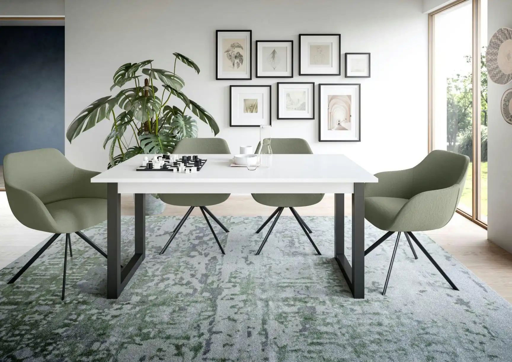 Esstisch 150 x 90 cm ausziehbar Tili ¦ weiß ¦ Maße (cm): B: 150 H: 76 Tisch günstig online kaufen