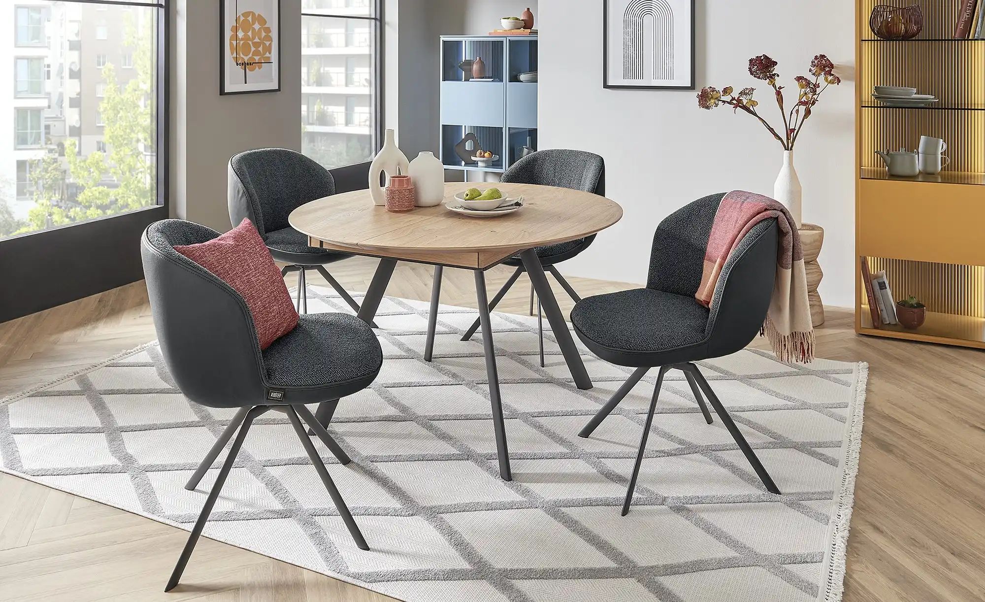 SCHÖNER WOHNEN Kollektion Esszimmerstuhl  Bowl ¦ grau ¦ Maße (cm): B: 56 H: günstig online kaufen