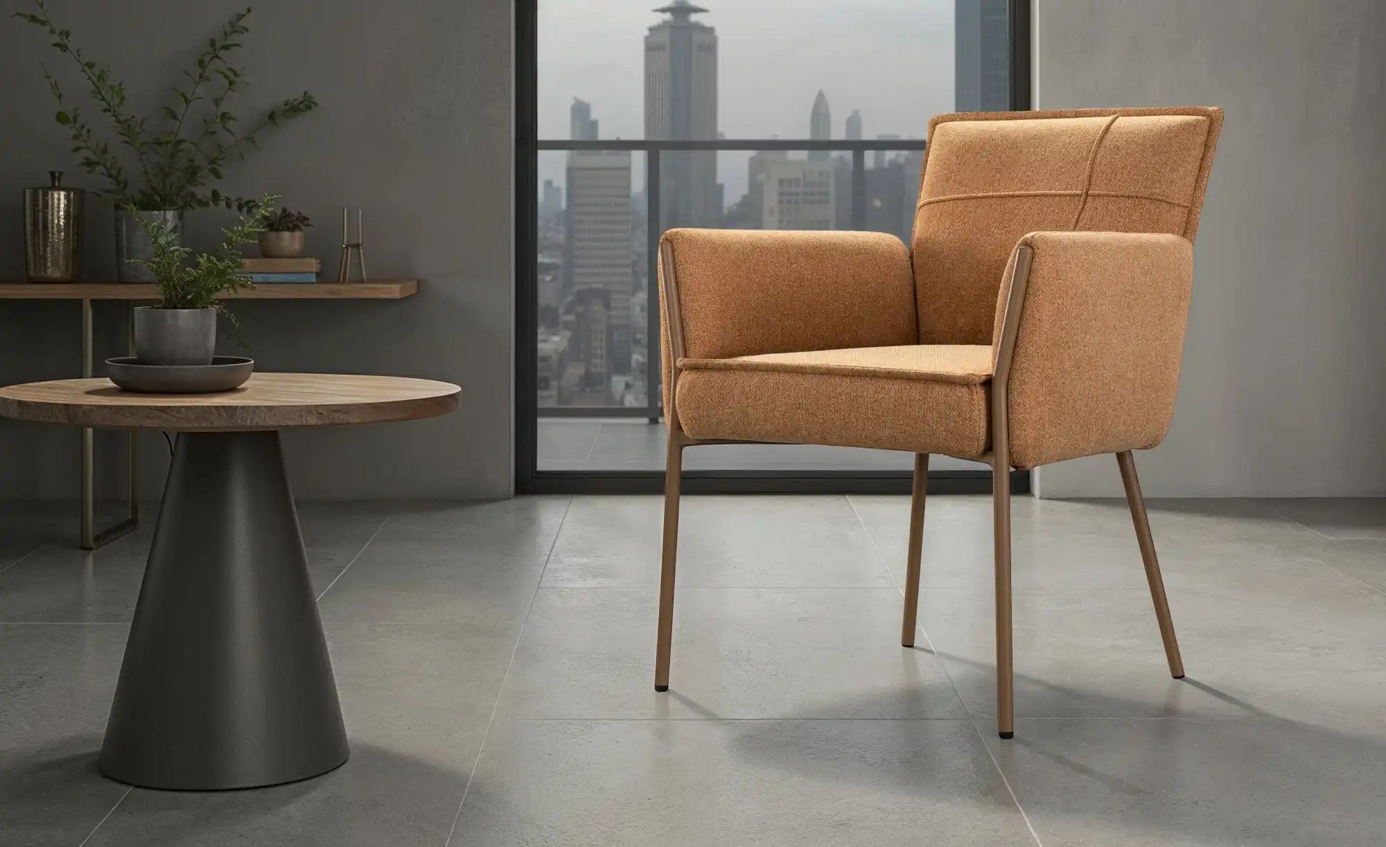 Thumbnail - uno Esszimmerstuhl  Gregor ¦ braun ¦ Maße (cm): B: 61 H: 87 T: 59.0 Stühle > Küchenstühle > Küchenstühle mit Armlehnen -...