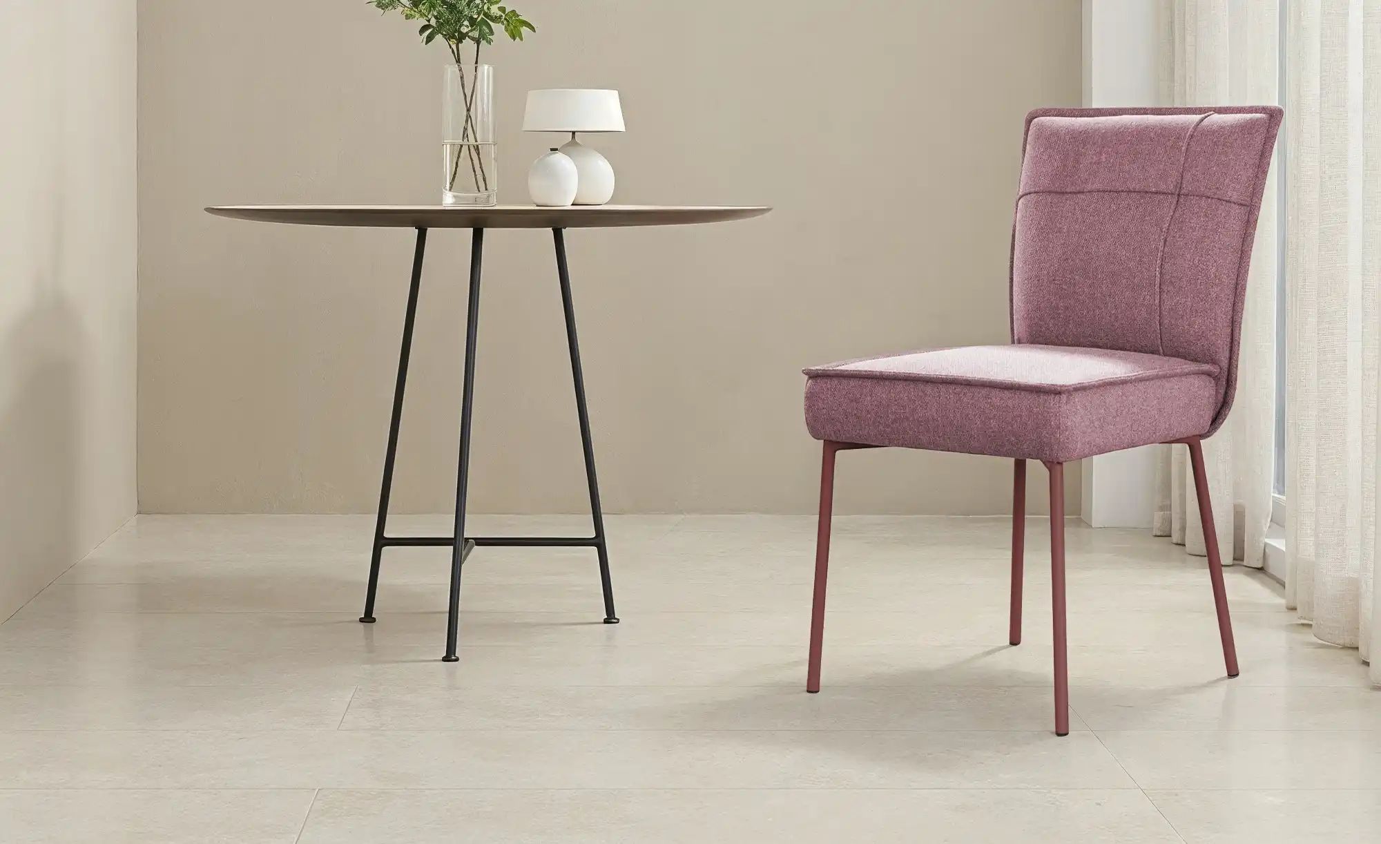 Thumbnail - uno Esszimmerstuhl Gregor ¦ rot ¦ Maße (cm): B: 48 H: 87,5 T: 60.0 Stühle > Küchenstühle > Polster Küchenstühle - Höffn...