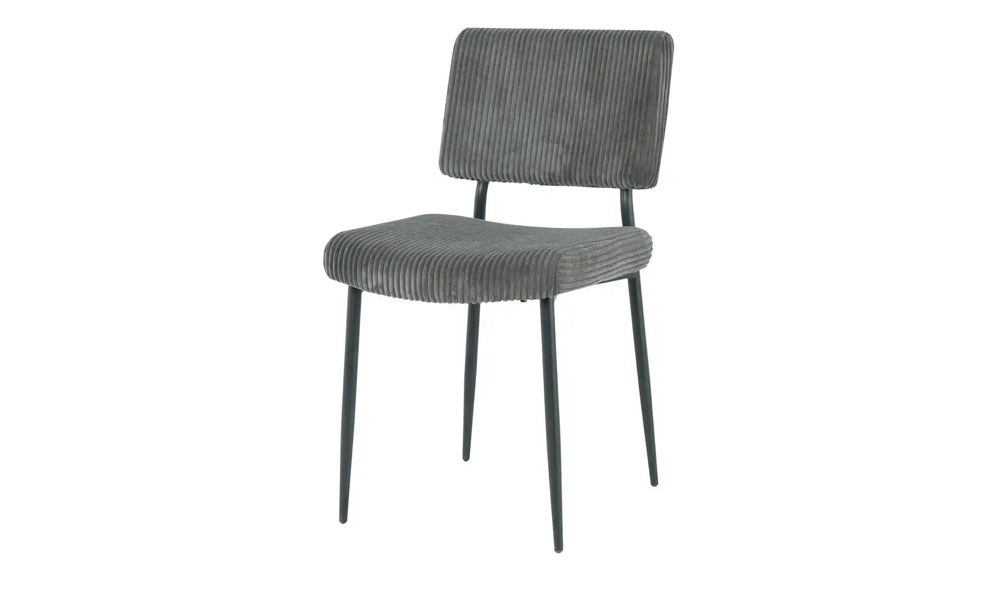 Cord-Stuhl  Harald ¦ grau ¦ Maße (cm): B: 45,5 H: 85 T: 58.0 Stühle > Küche günstig online kaufen