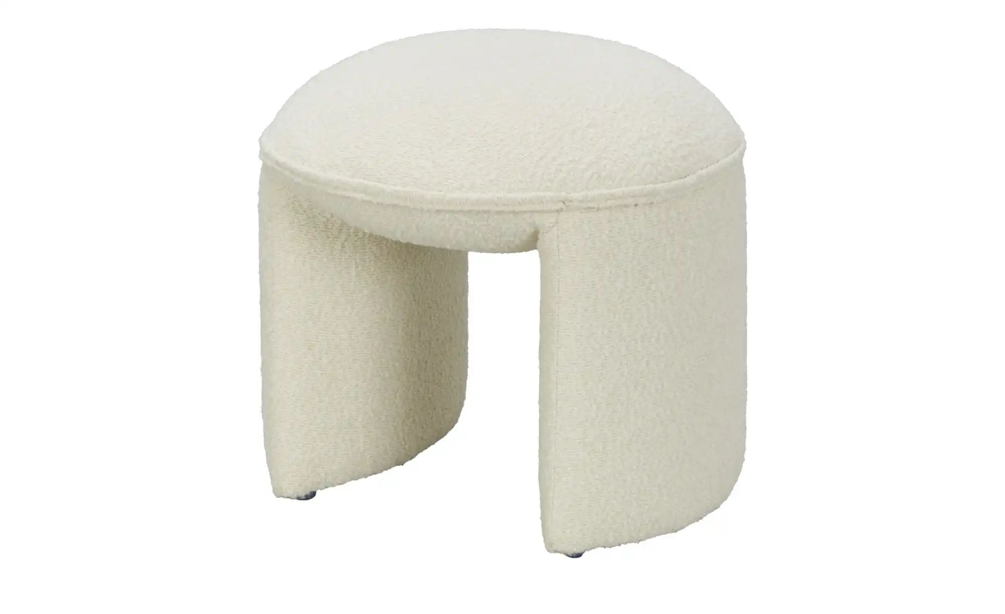 Hocker  Benji ¦ creme ¦ Maße (cm): B: 44 H: 42 T: 44.0 Polstermöbel > Hocke günstig online kaufen
