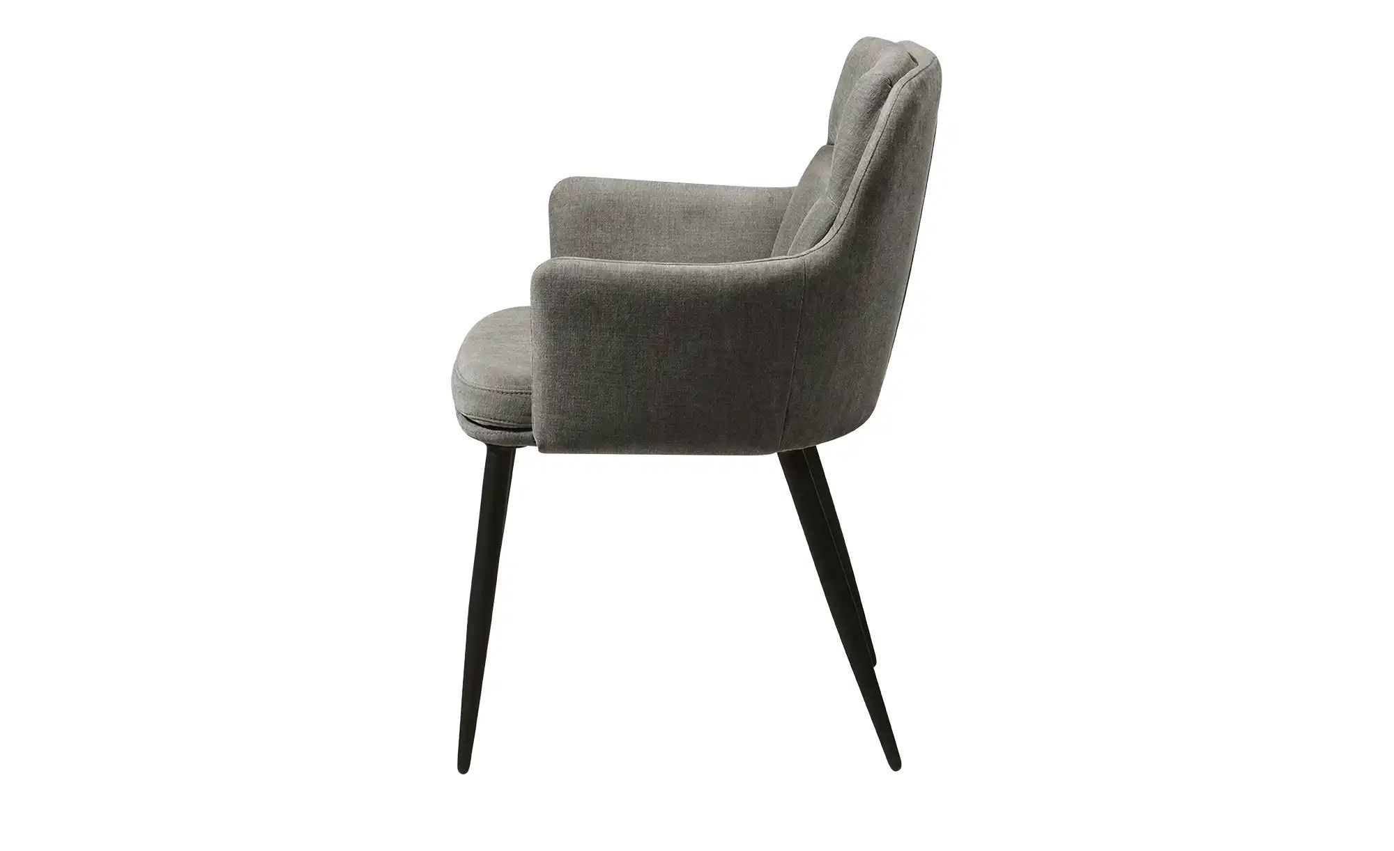 Thumbnail - uno Armlehnstuhl Donna ¦ grau ¦ Maße (cm): B: 57,5 H: 86,5 T: 63.5 Stühle > Küchenstühle > Küchenstühle mit Armlehnen -...