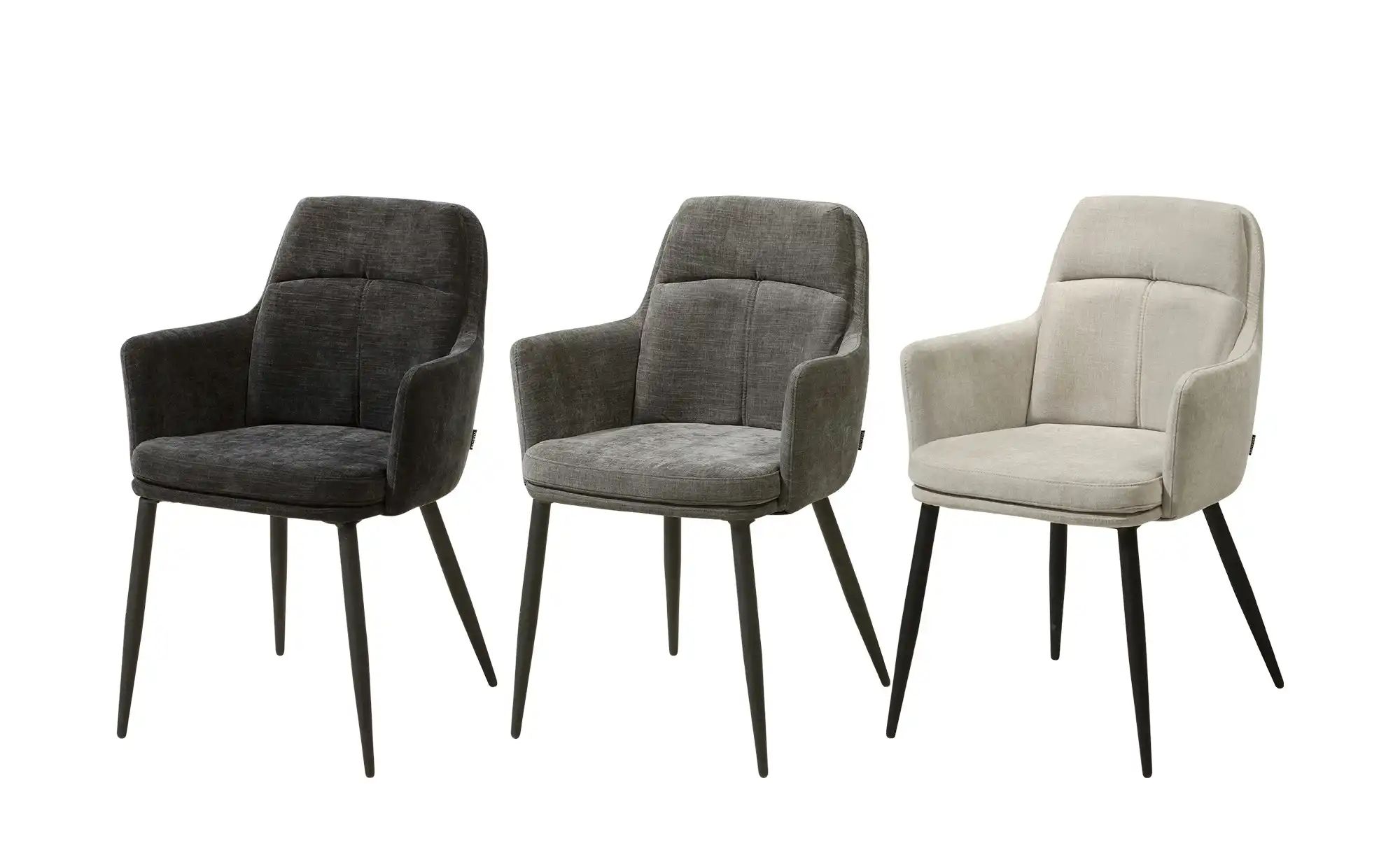 Thumbnail - uno Armlehnstuhl Donna ¦ grau ¦ Maße (cm): B: 57,5 H: 86,5 T: 63.5 Stühle > Küchenstühle > Küchenstühle mit Armlehnen -...