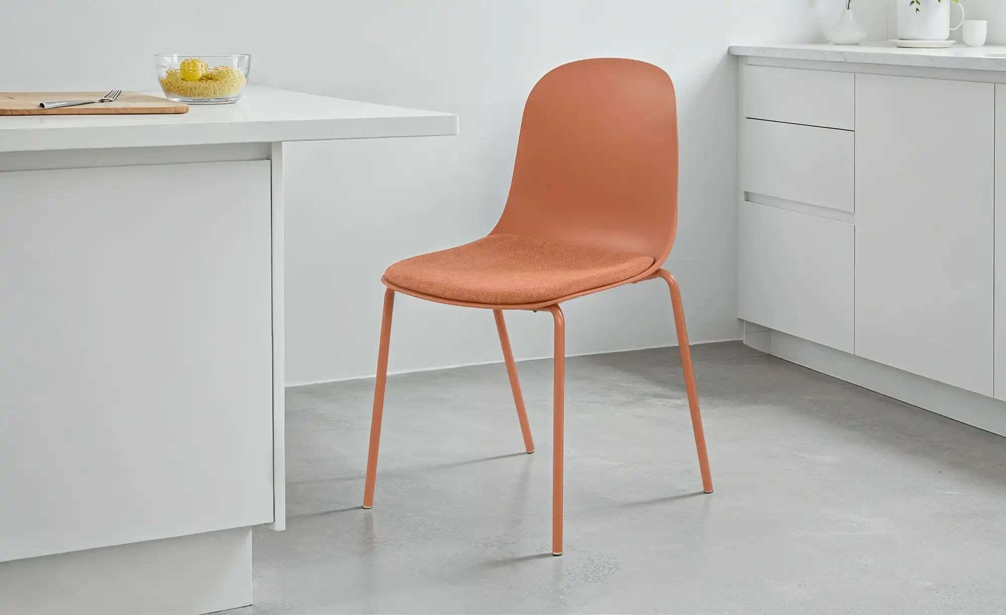 uno Esszimmerstuhl stapelbar Fenya ¦ orange ¦ Maße (cm): B: 51 H: 84,5 T: 5 günstig online kaufen