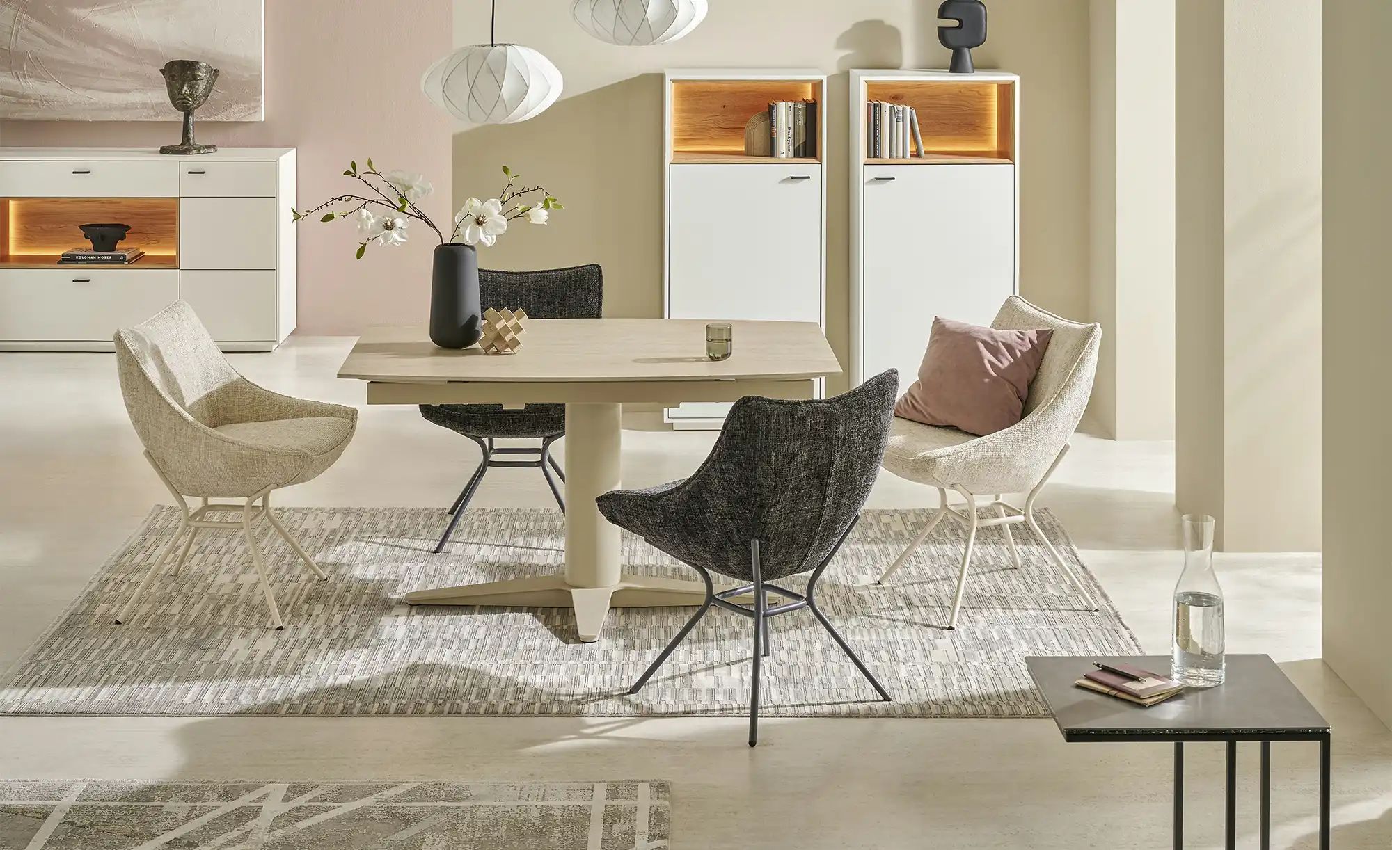 Thumbnail - Jette Home Esszimmerstuhl Safiros ¦ beige ¦ Maße (cm): B: 57 H: 85,5 T: 61.5 Stühle > Polsterstühle - Höffner