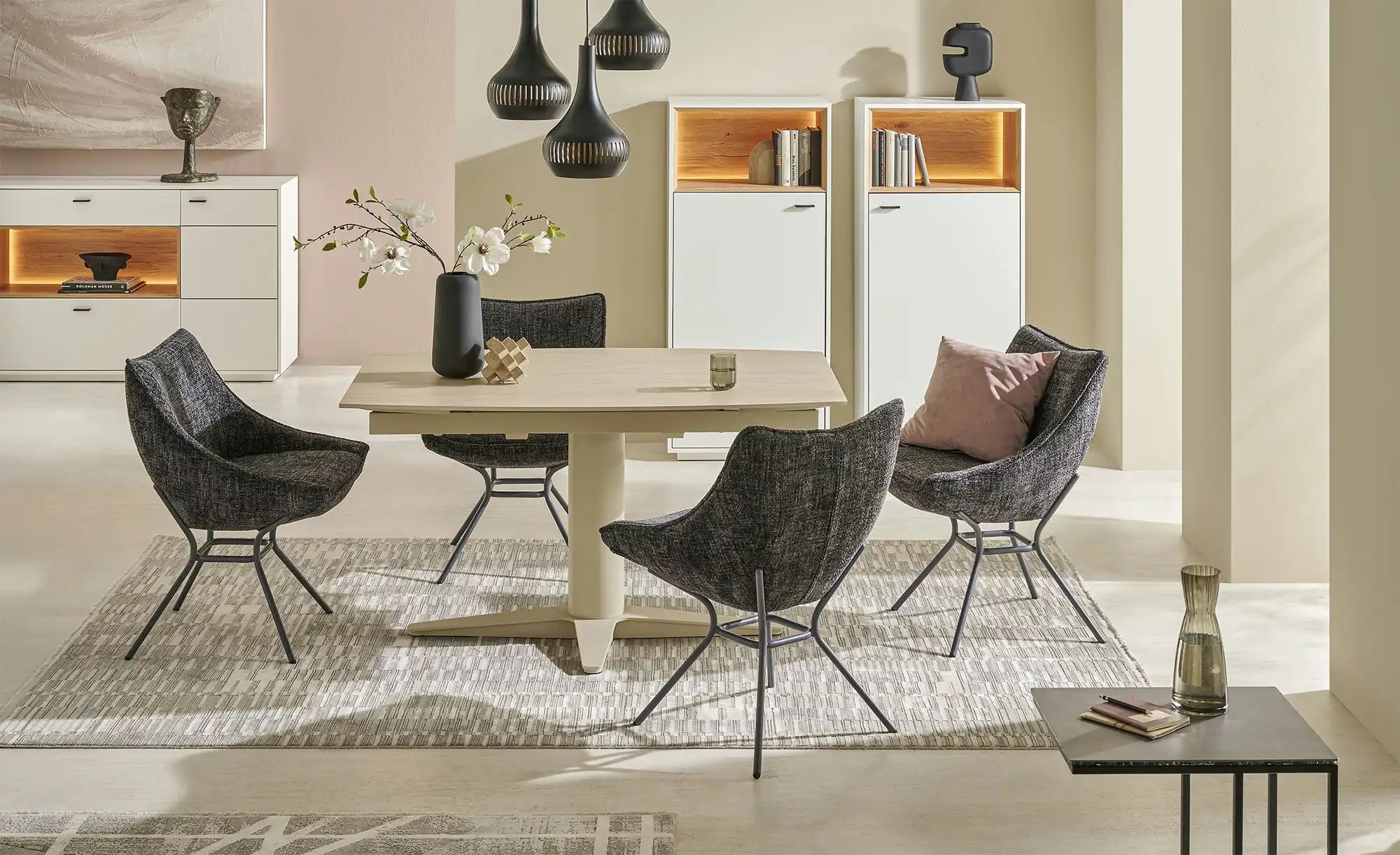 Thumbnail - Jette Home Esszimmerstuhl Safiros ¦ schwarz ¦ Maße (cm): B: 57 H: 85,5 T: 61.5 Stühle > Polsterstühle - Höffner