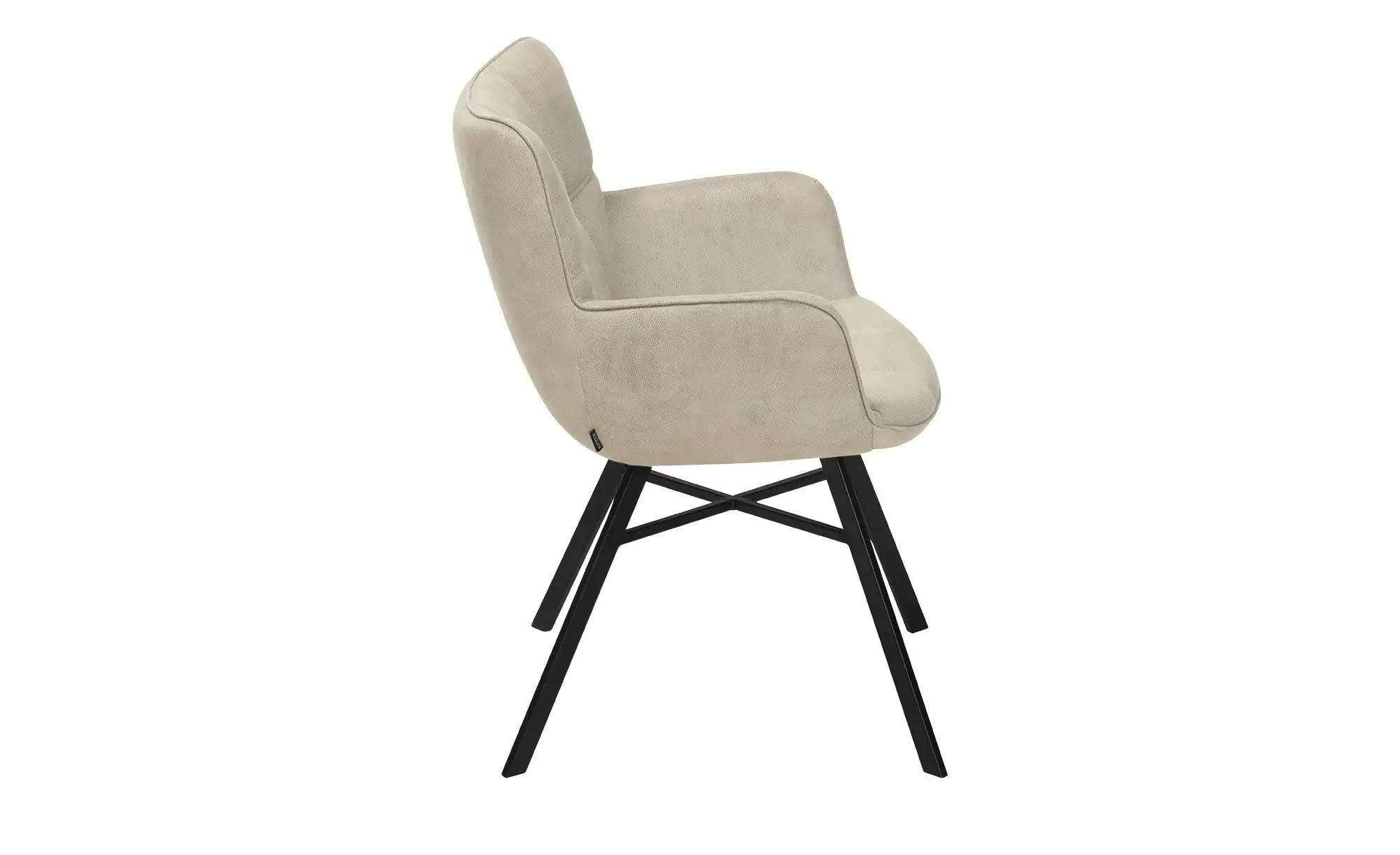 Thumbnail - uno Armlehnstuhl Marcon ¦ beige ¦ Maße (cm): B: 59 H: 85,5 T: 65.0 Stühle > Esszimmerstühle > Esszimmerstühle mit Armle...