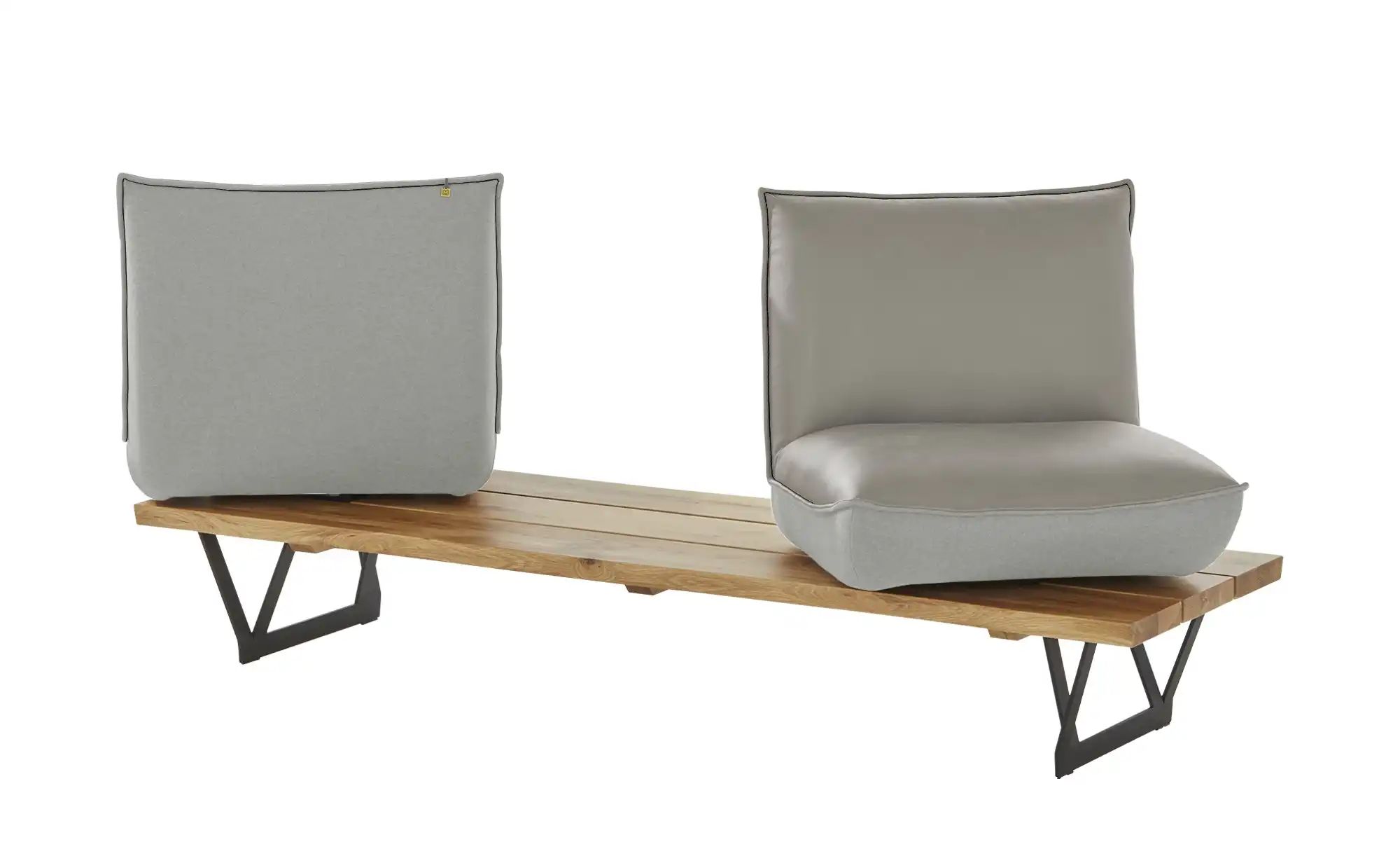 Thumbnail - KOINOR Kufenbank Schwof ¦ grau ¦ Maße (cm): B: 190 H: 88 T: 70.0 Bänke > Einzelbänke - Höffner