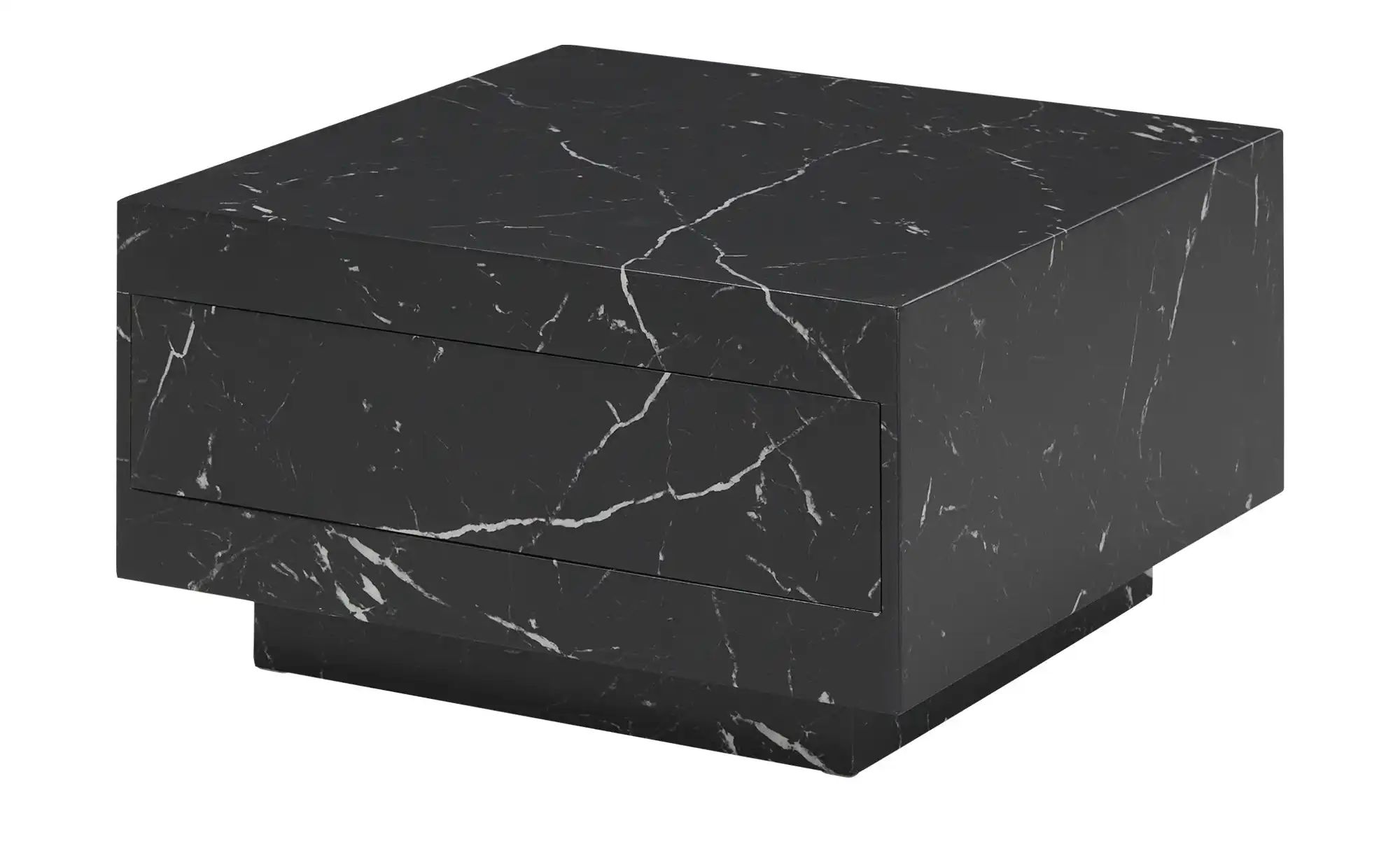 Couchtisch in Marmor-Optik schwarz Ortyga ¦ schwarz ¦ Maße (cm): B: 70 H: 3 günstig online kaufen