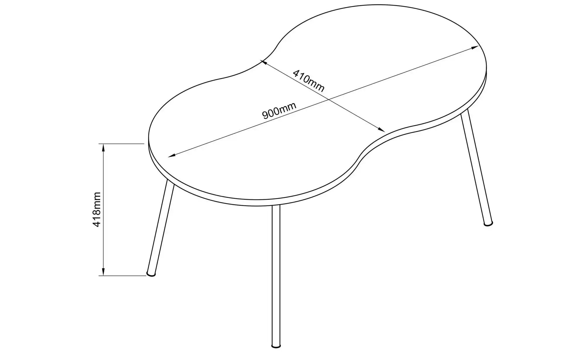Couchtisch  Mirola ¦ schwarz ¦ Maße (cm): B: 90 H: 41,8 Tische > Couchtisch günstig online kaufen
