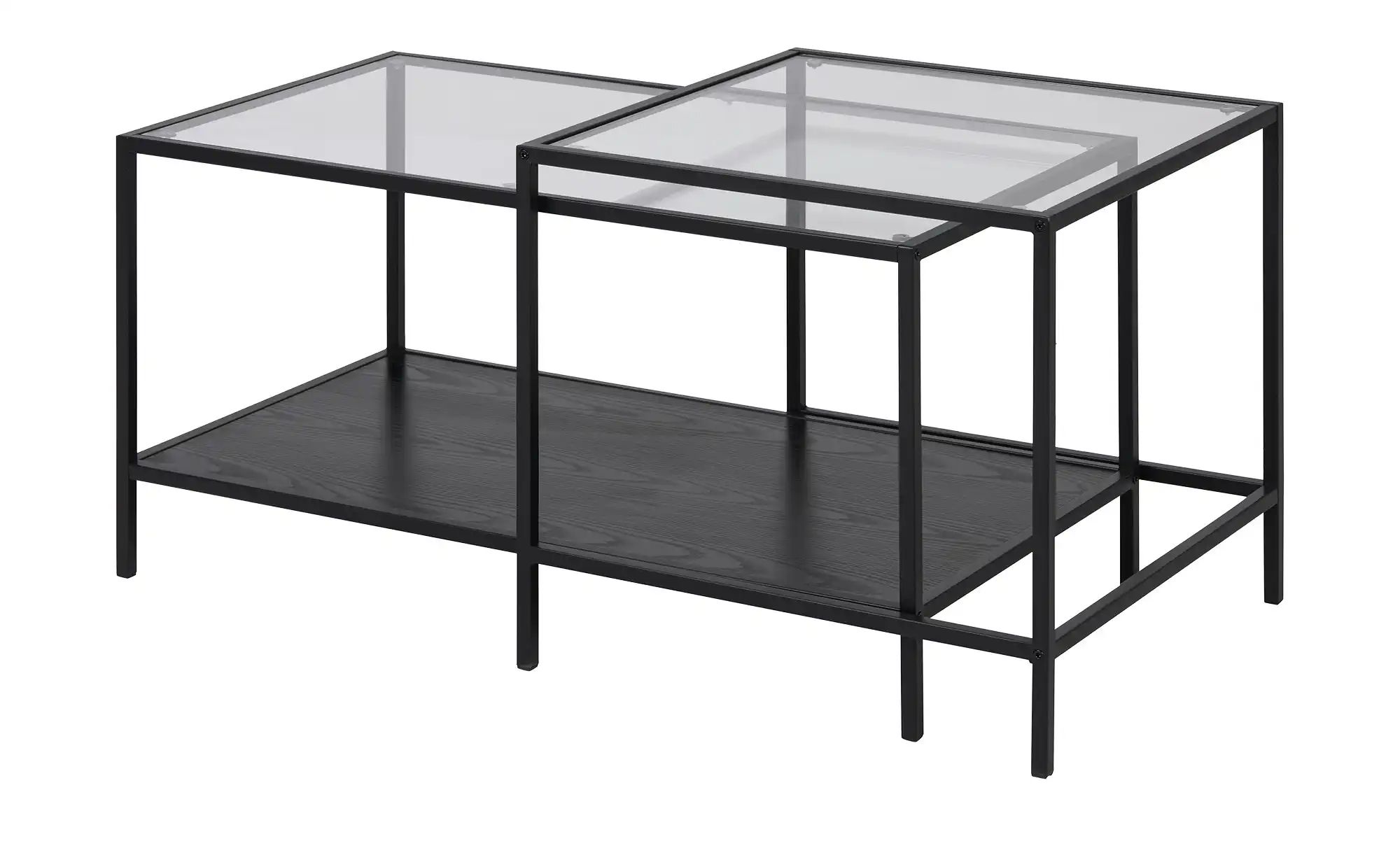 ACTONA GROUP Couchtisch, (Set, 2 St.), Metallgestell im Industrie-Look, Gla günstig online kaufen