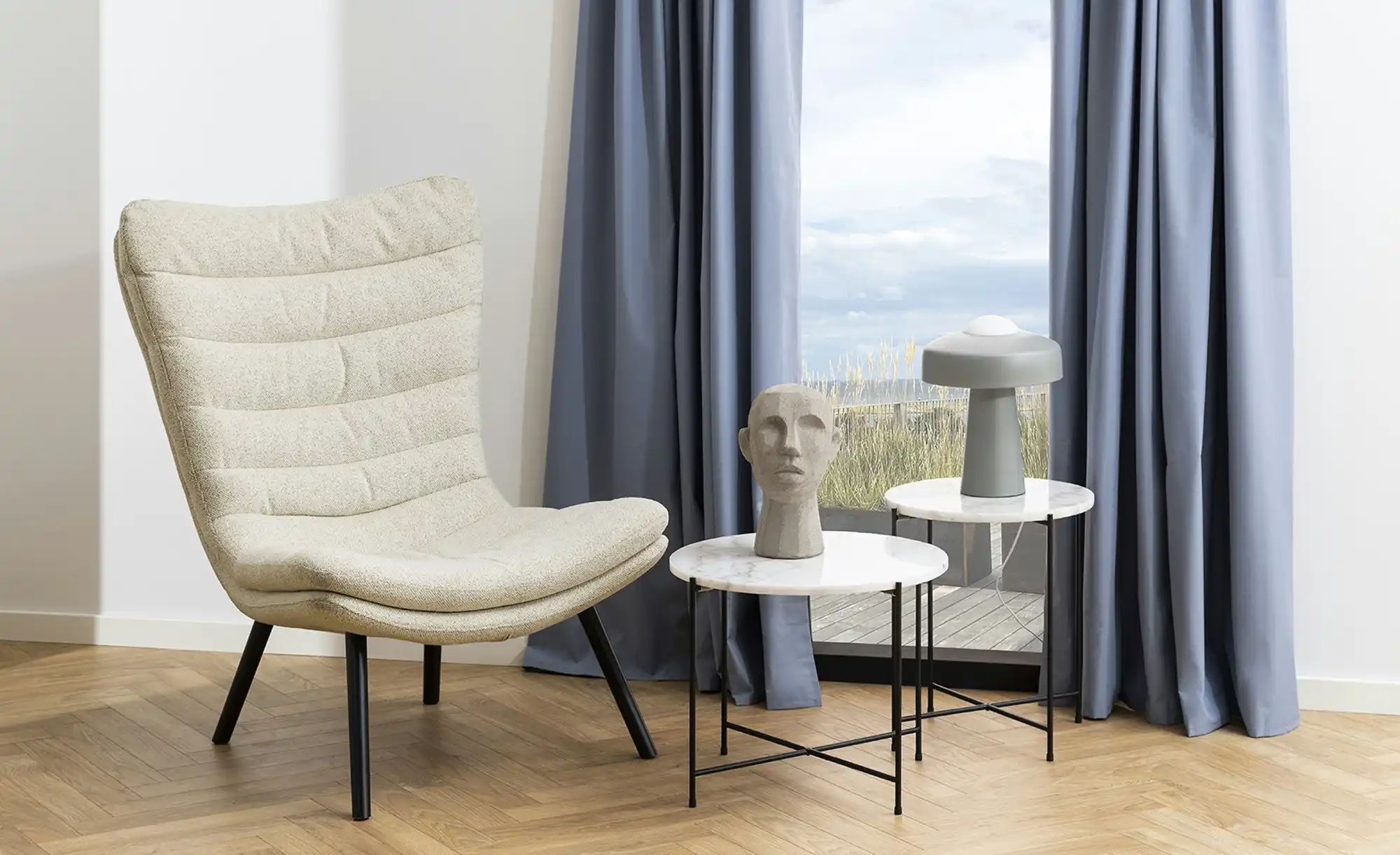 Couchtisch  Bottaro ¦ weiß ¦ Maße (cm): H: 45  Ø: 42 Tische > Couchtische > günstig online kaufen