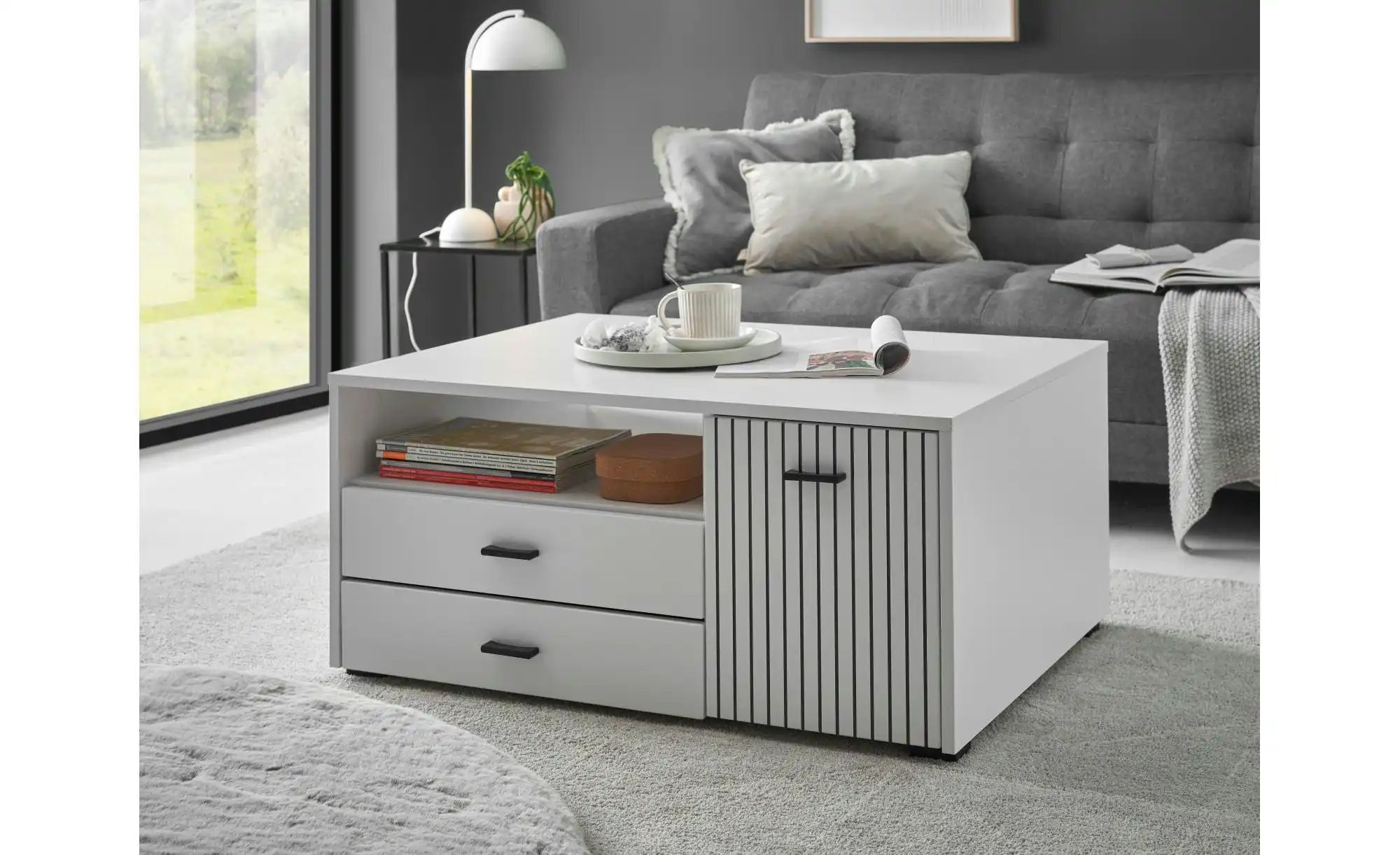 INOSIGN Couchtisch "Hudson", in moderner Trendfarbe, Griffe aus Metall (Sch günstig online kaufen