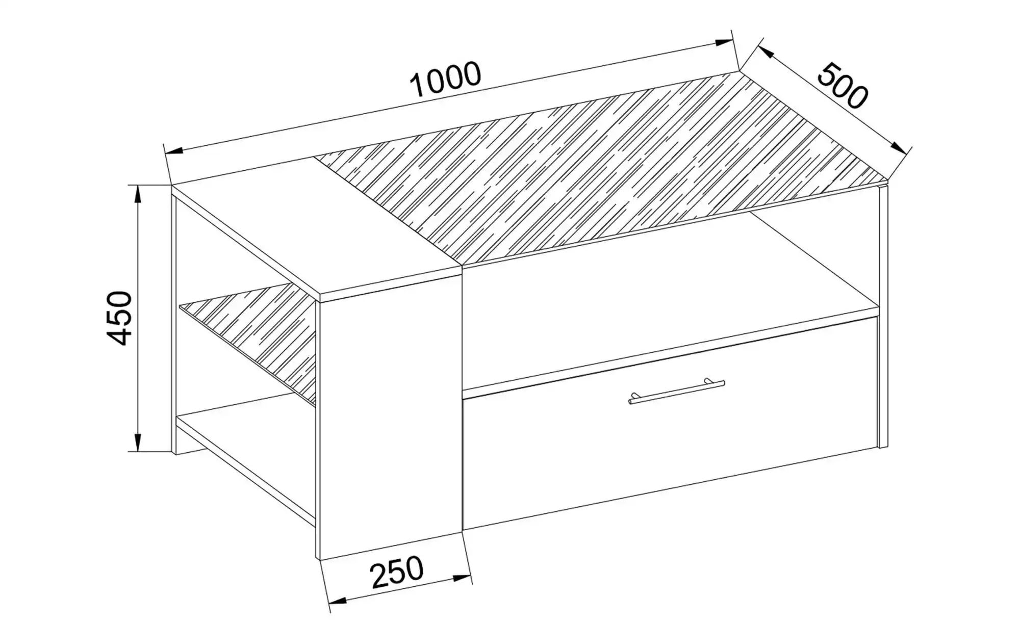 Couchtisch ¦ schwarz ¦ Maße (cm): B: 100 H: 45 Tische > Couchtische > Couch günstig online kaufen