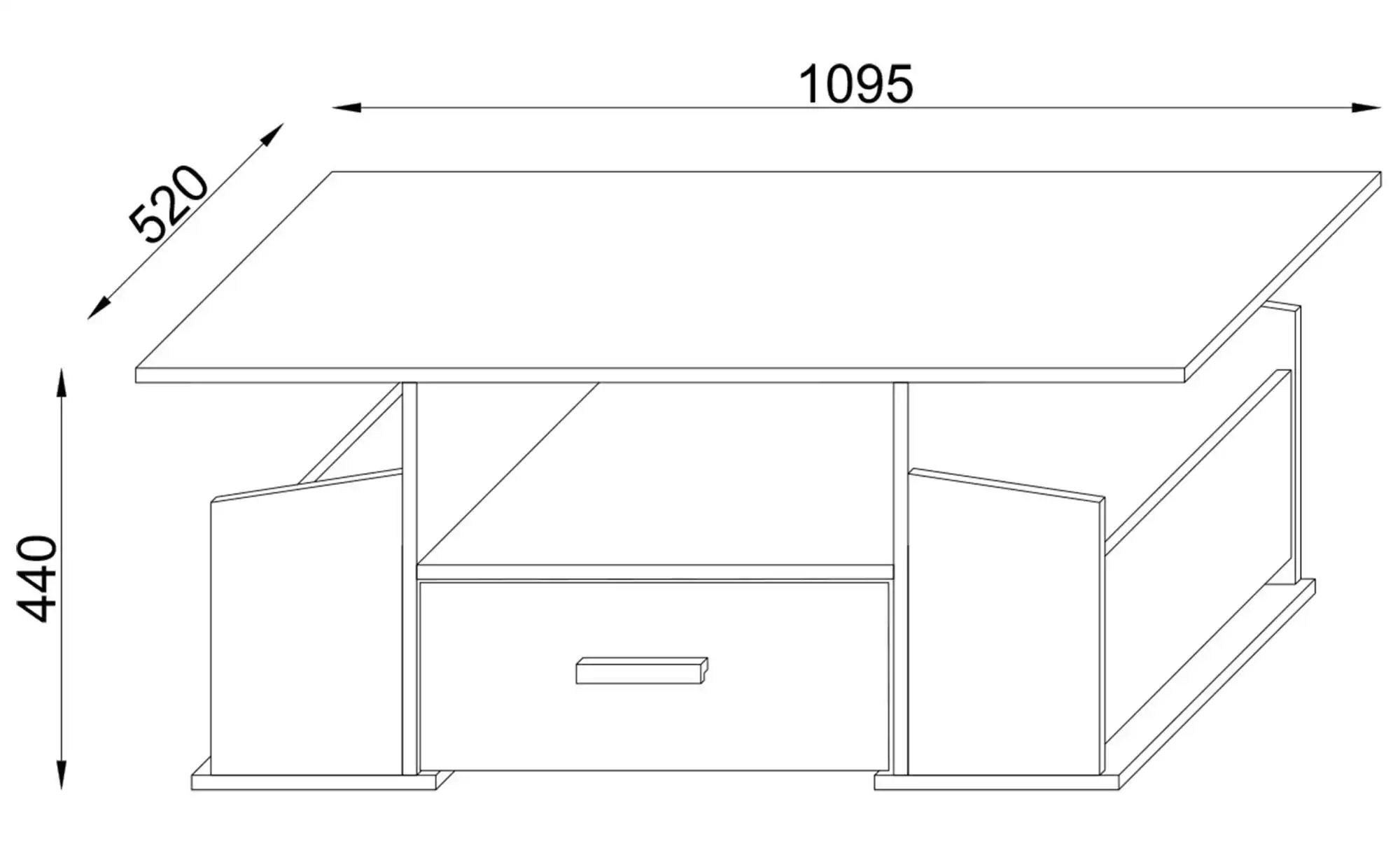 VCM Couchtisch "VCM Holz Couchtisch mit ausreichend Stauraum  Maße ca. H. 4 günstig online kaufen